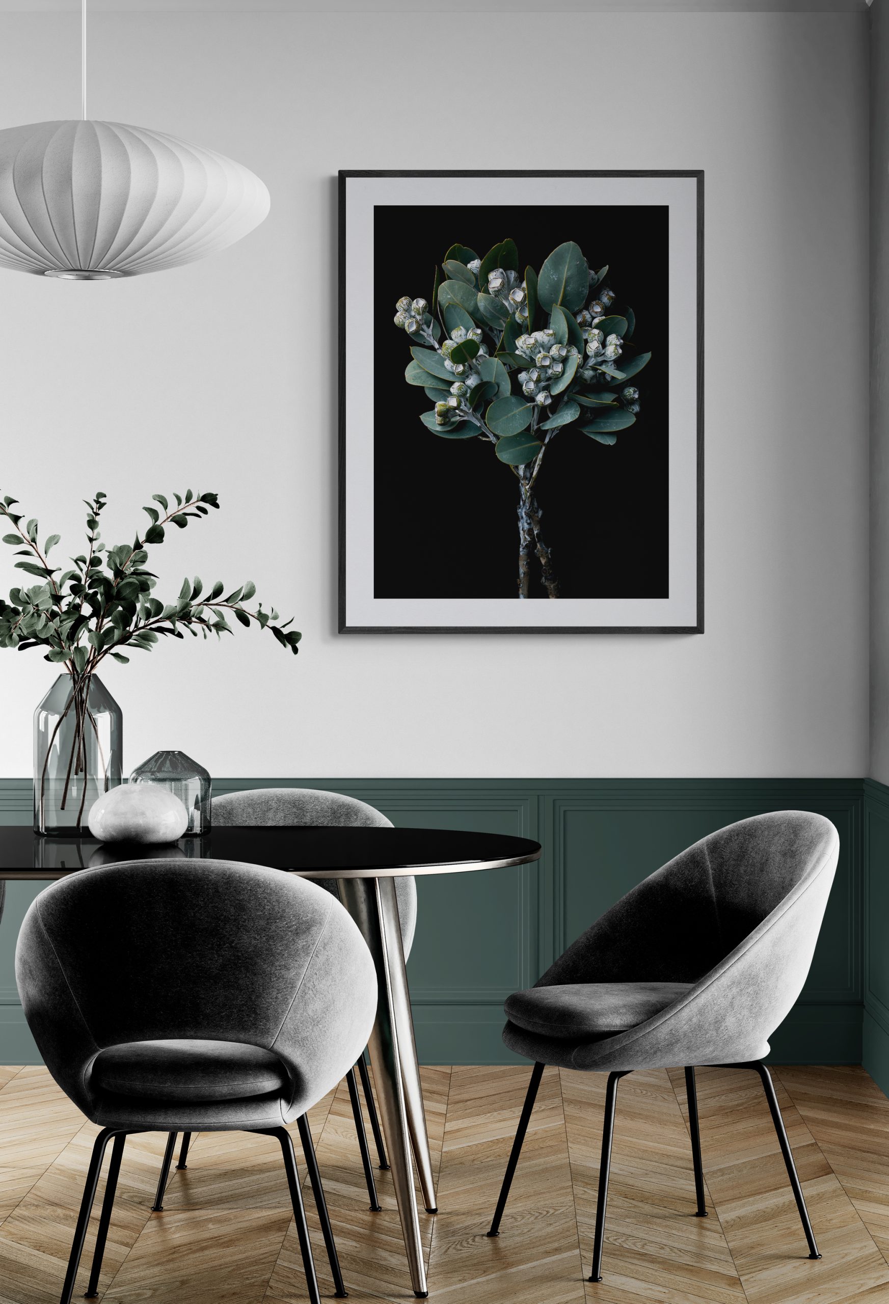 Fancy Dining Room With Wainscoting (44)