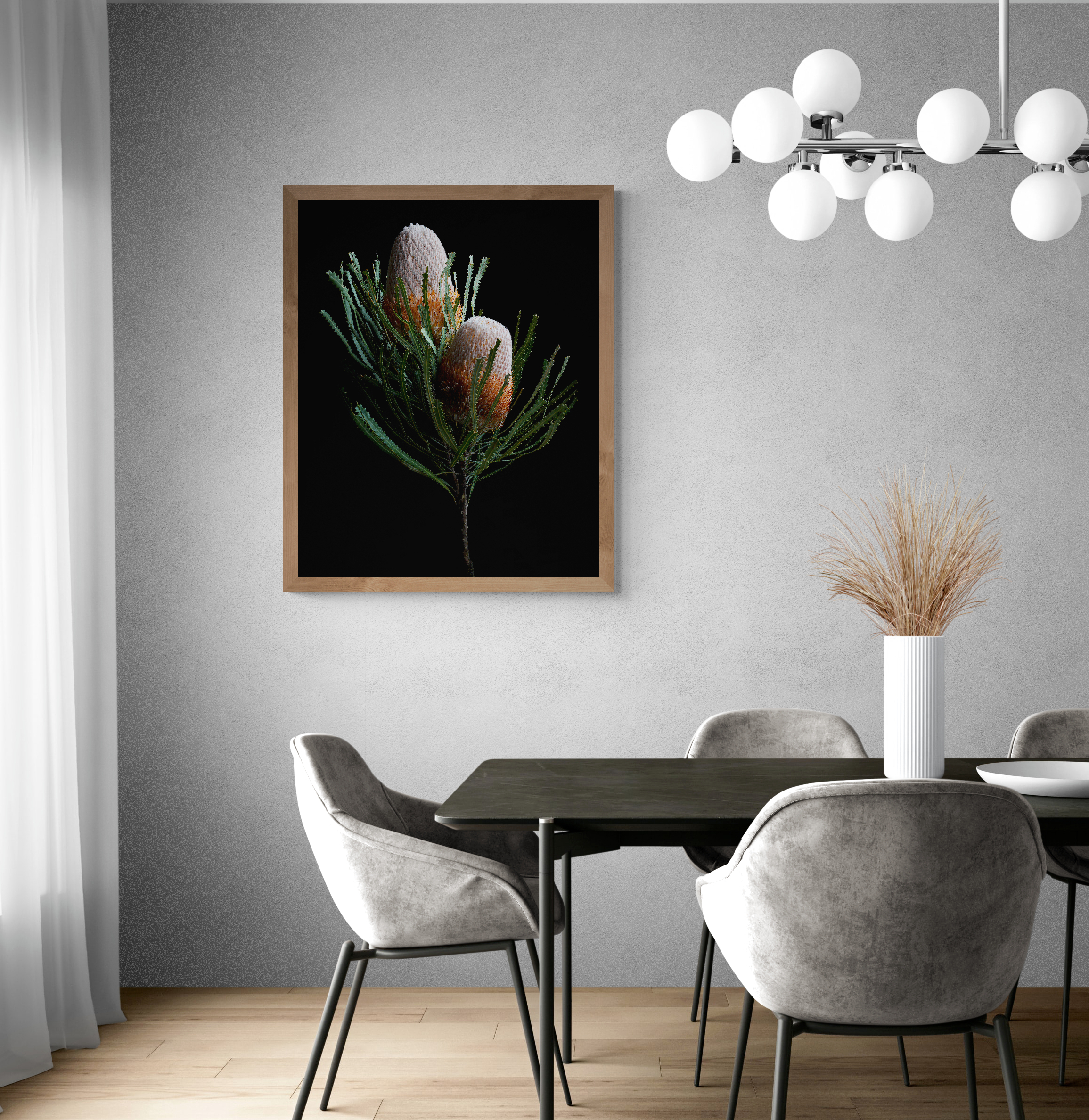 Modern Dining Room With Pendant Lights (26)