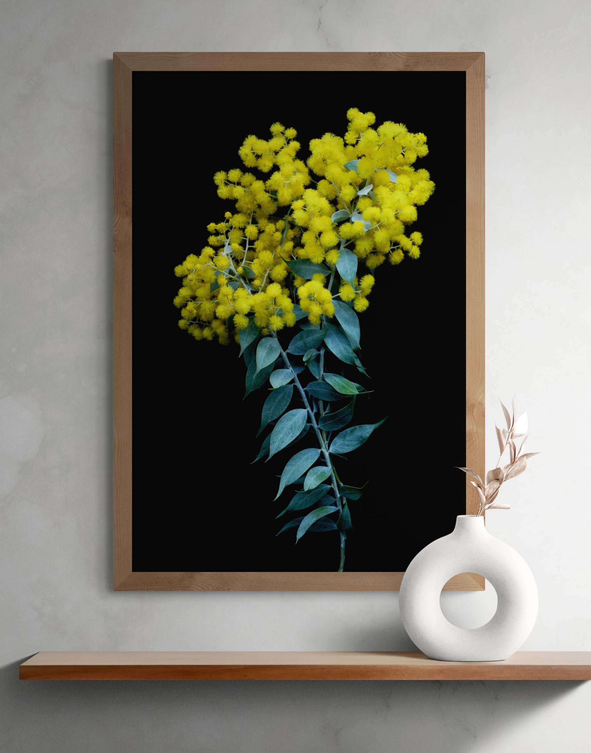 Contemporary Vase Sitting On Shelf (19)