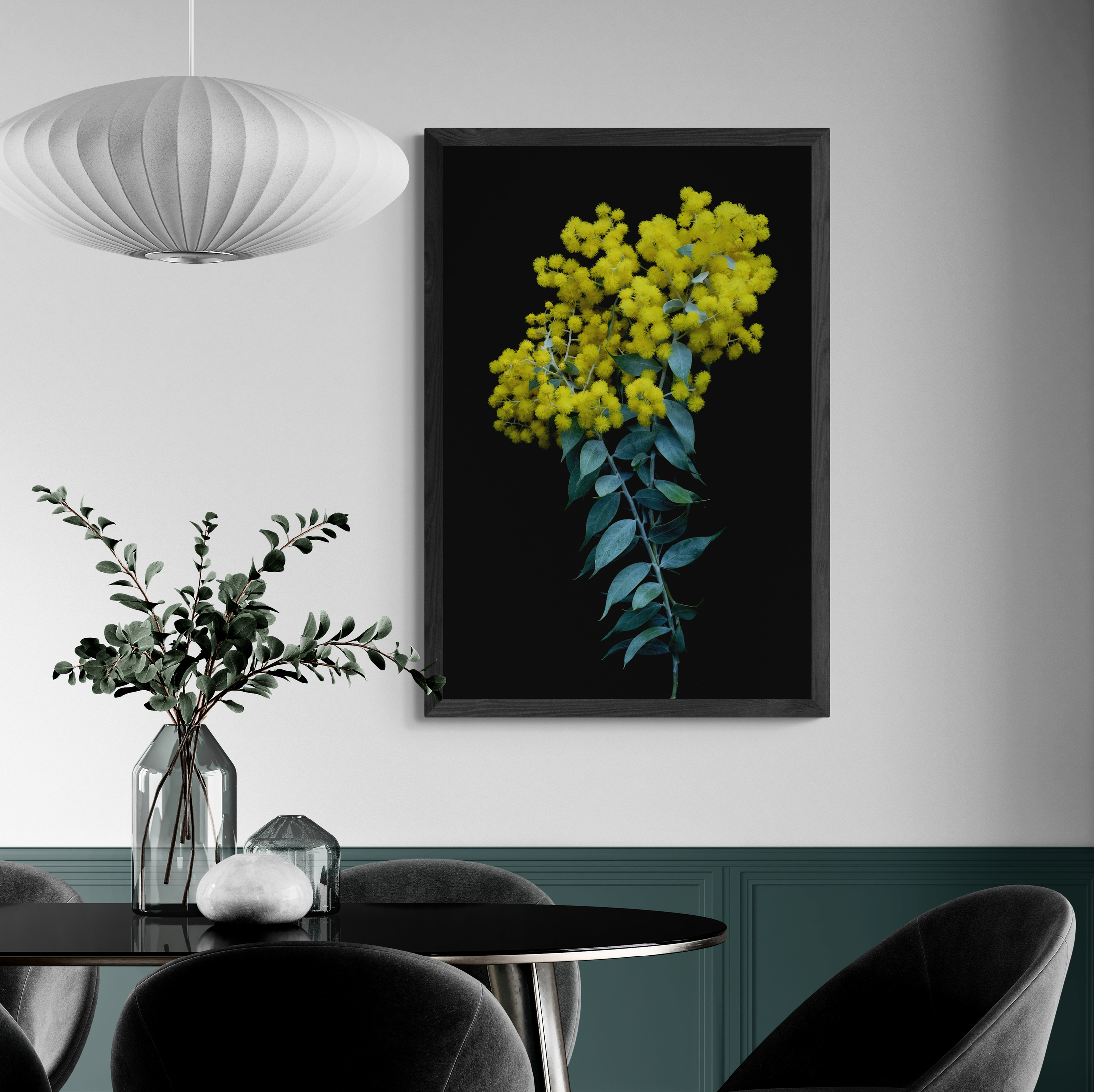 Fancy Dining Room With Wainscoting (47)