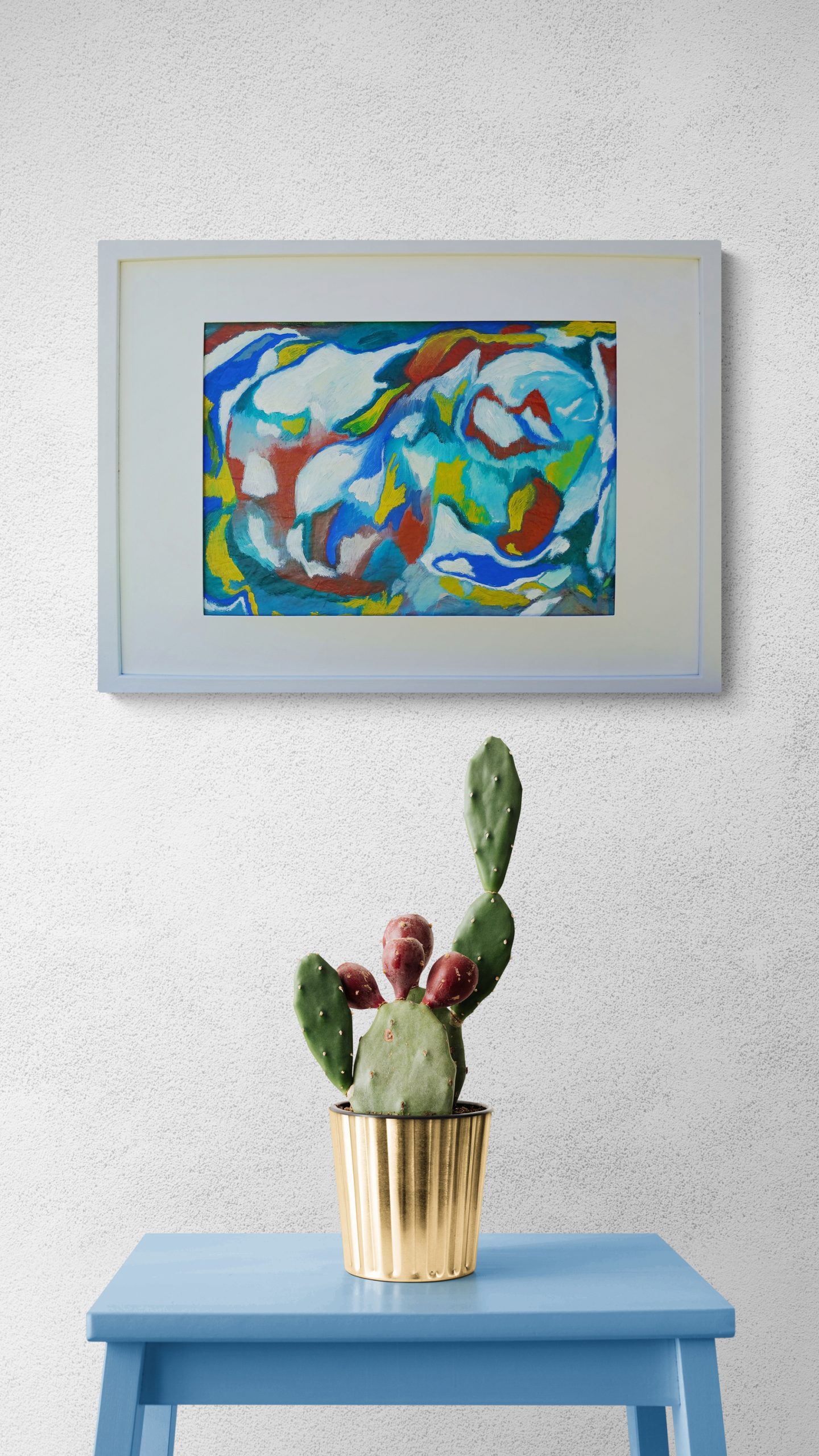 Close Up Of A Cactus Plant In A Metallic Pot (1)