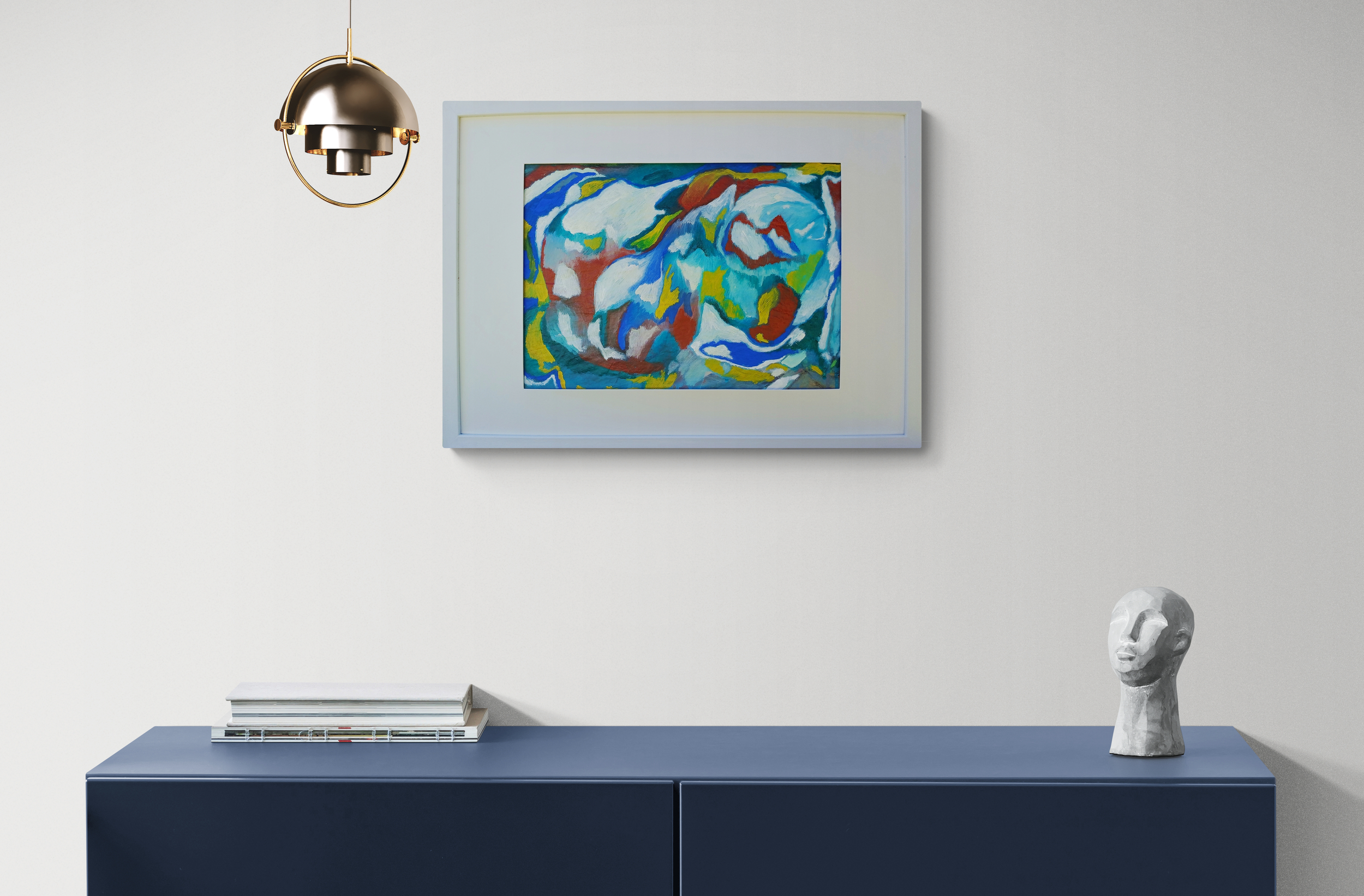 Minimal Room With Modern Cabinet