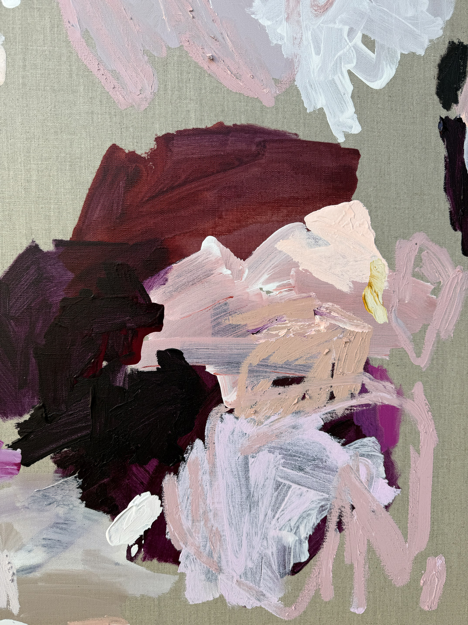 Australian Artist Rebecca Koerting We're All In This Together Abstract Painting 500 W