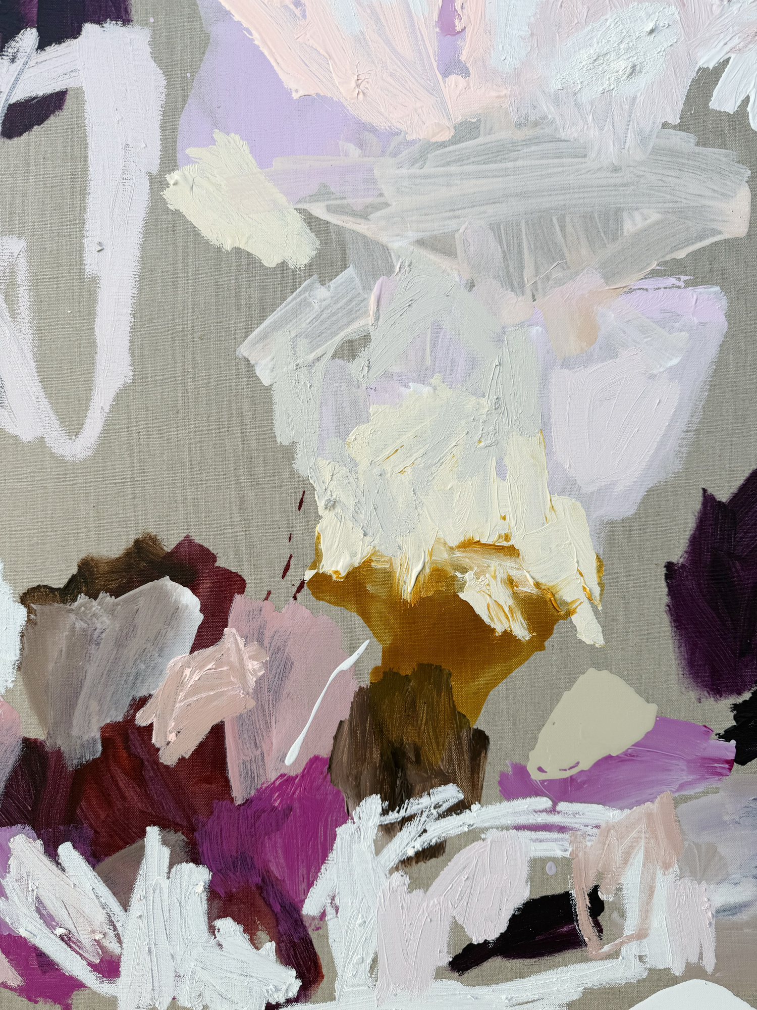 Australian Artist Rebecca Koerting We're All In This Together Abstract Painting 501 W