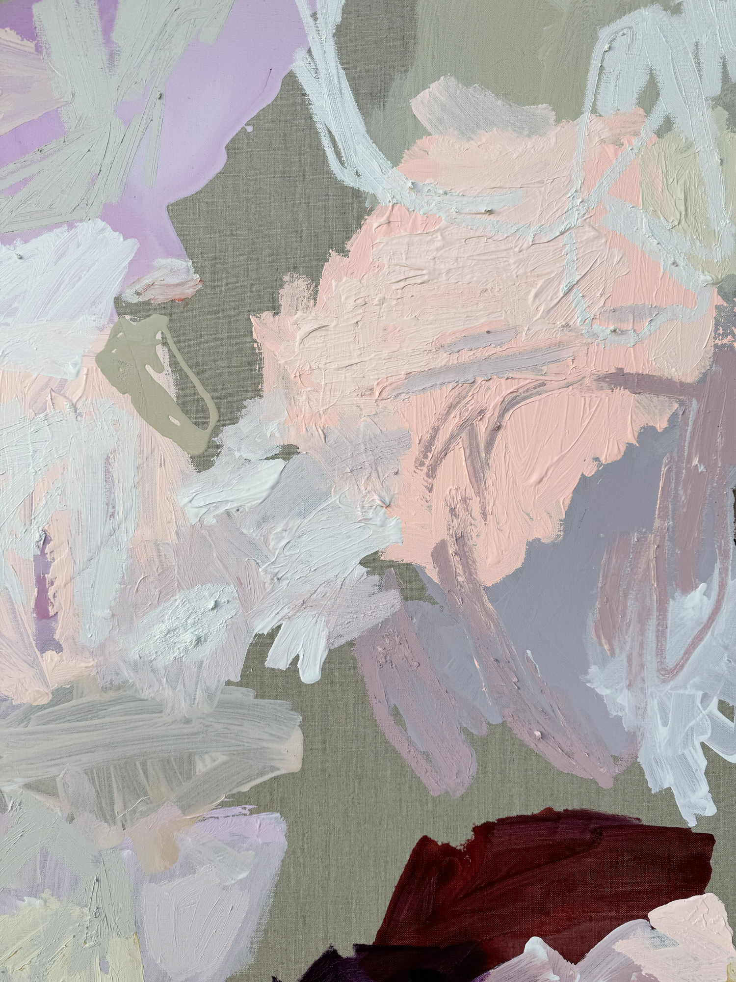 Australian Artist Rebecca Koerting We're All In This Together Abstract Painting 503 W