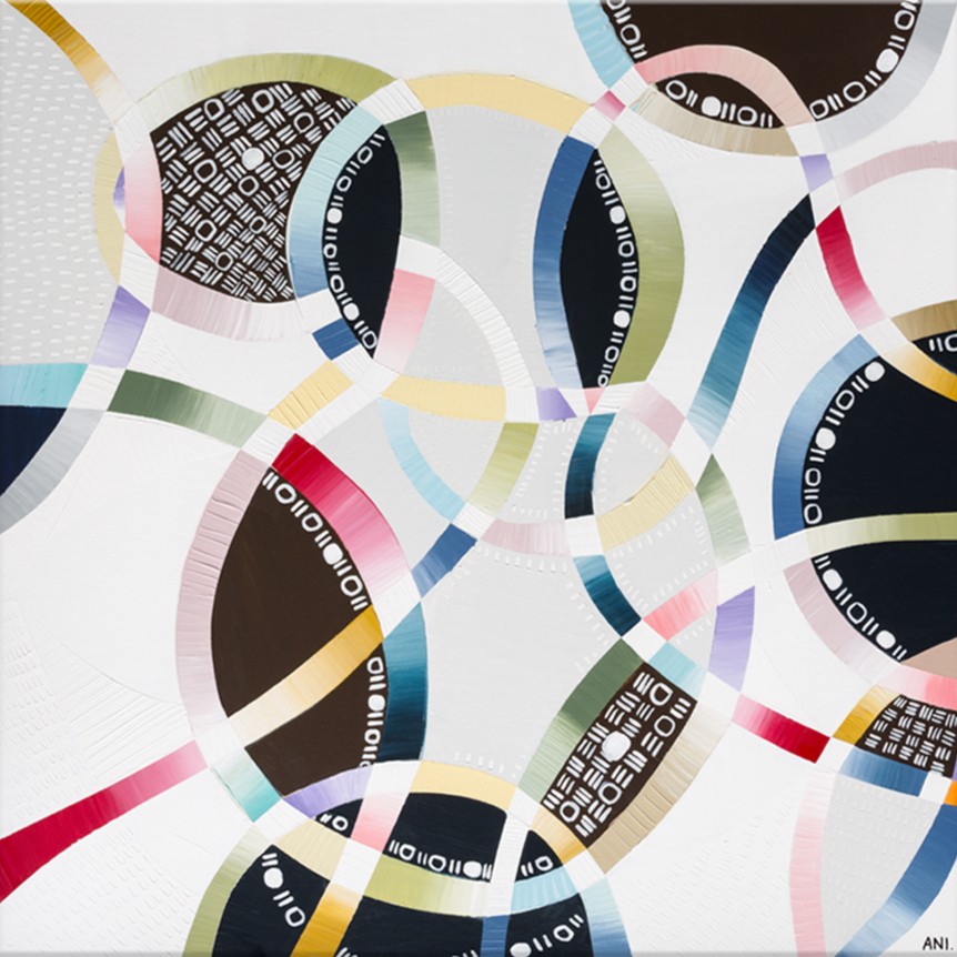 Highway One Framed Canvas Oak