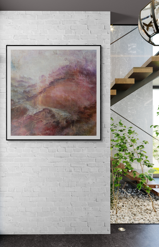 Canvy Pink Ridge Modern House Entrance With Interior Garden