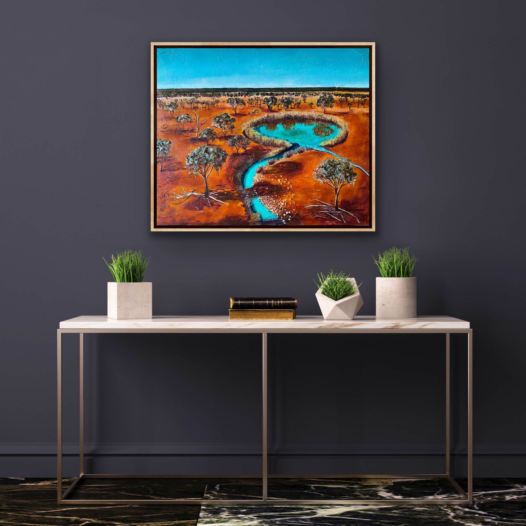 Sunburnt Oasis Insitu1 Wendy Peters