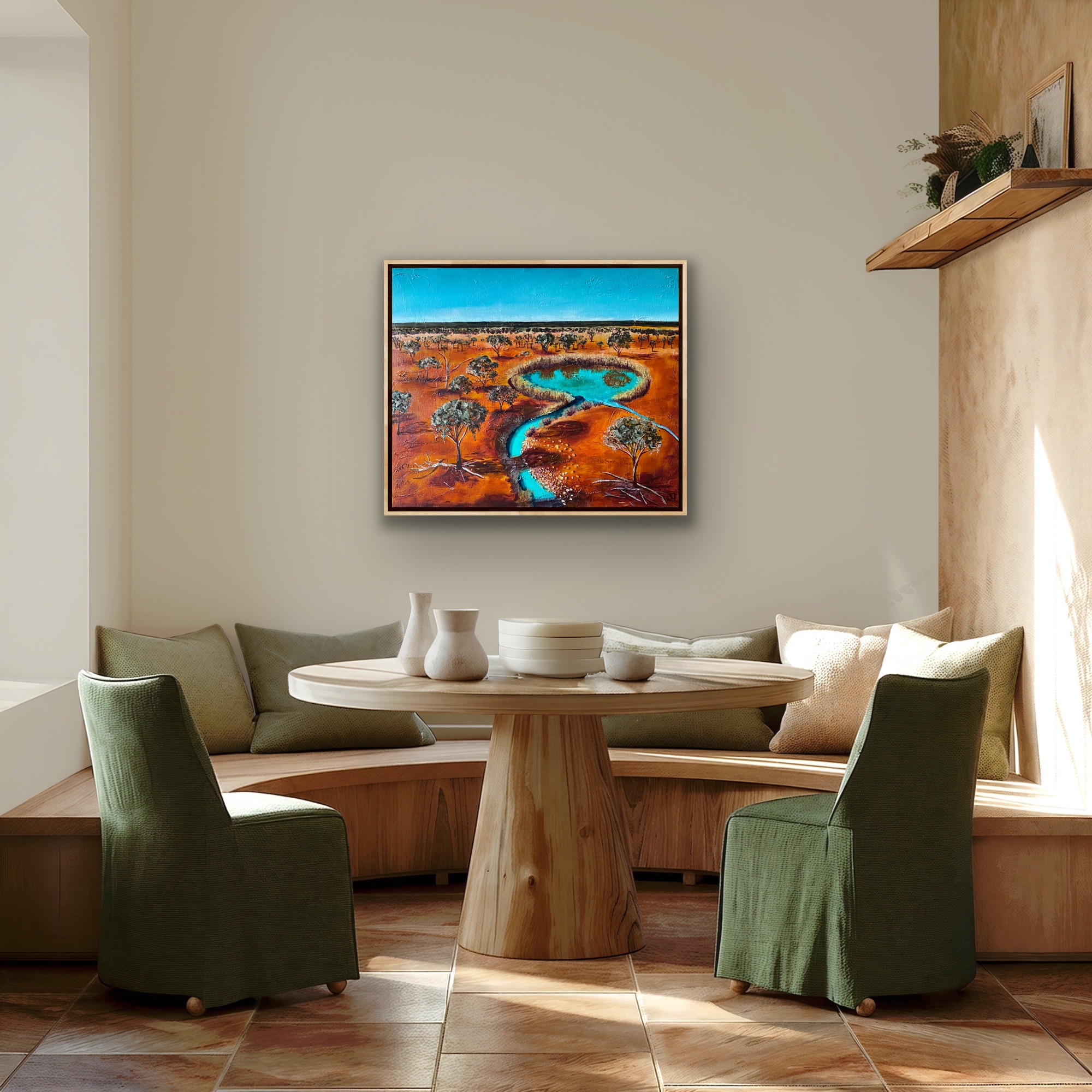 Sunburnt Oasis Insitu2 Wendy Peters