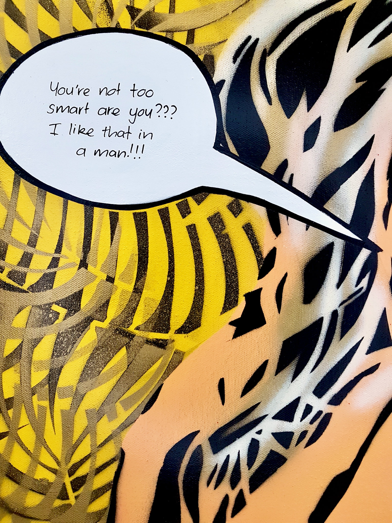 You're Not Too Smart Are You Pop Art Songbird Designz Deborah Lang Urban Art Canvas 4