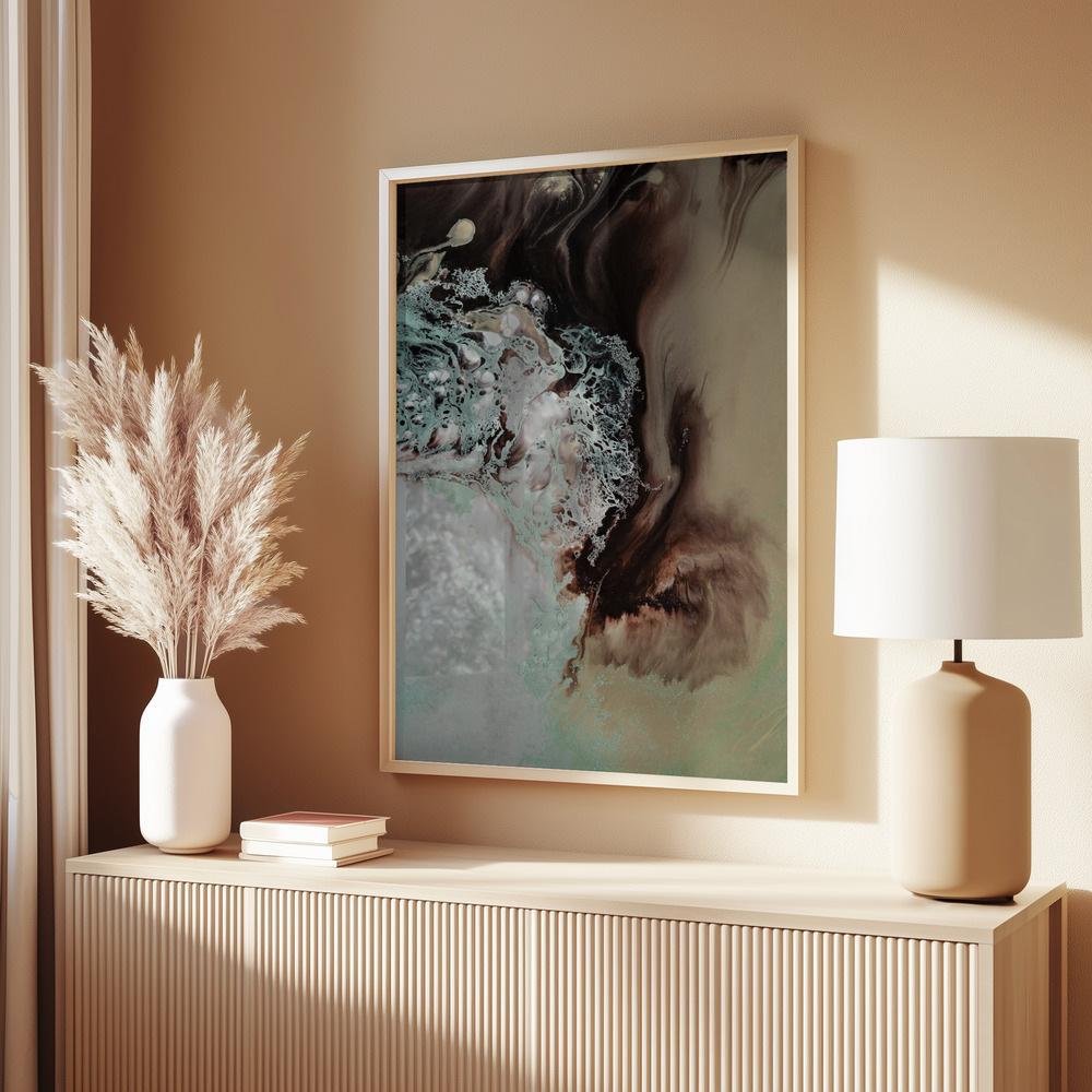 3327412 Pictufy Interior Beige Room Reflection 5x7