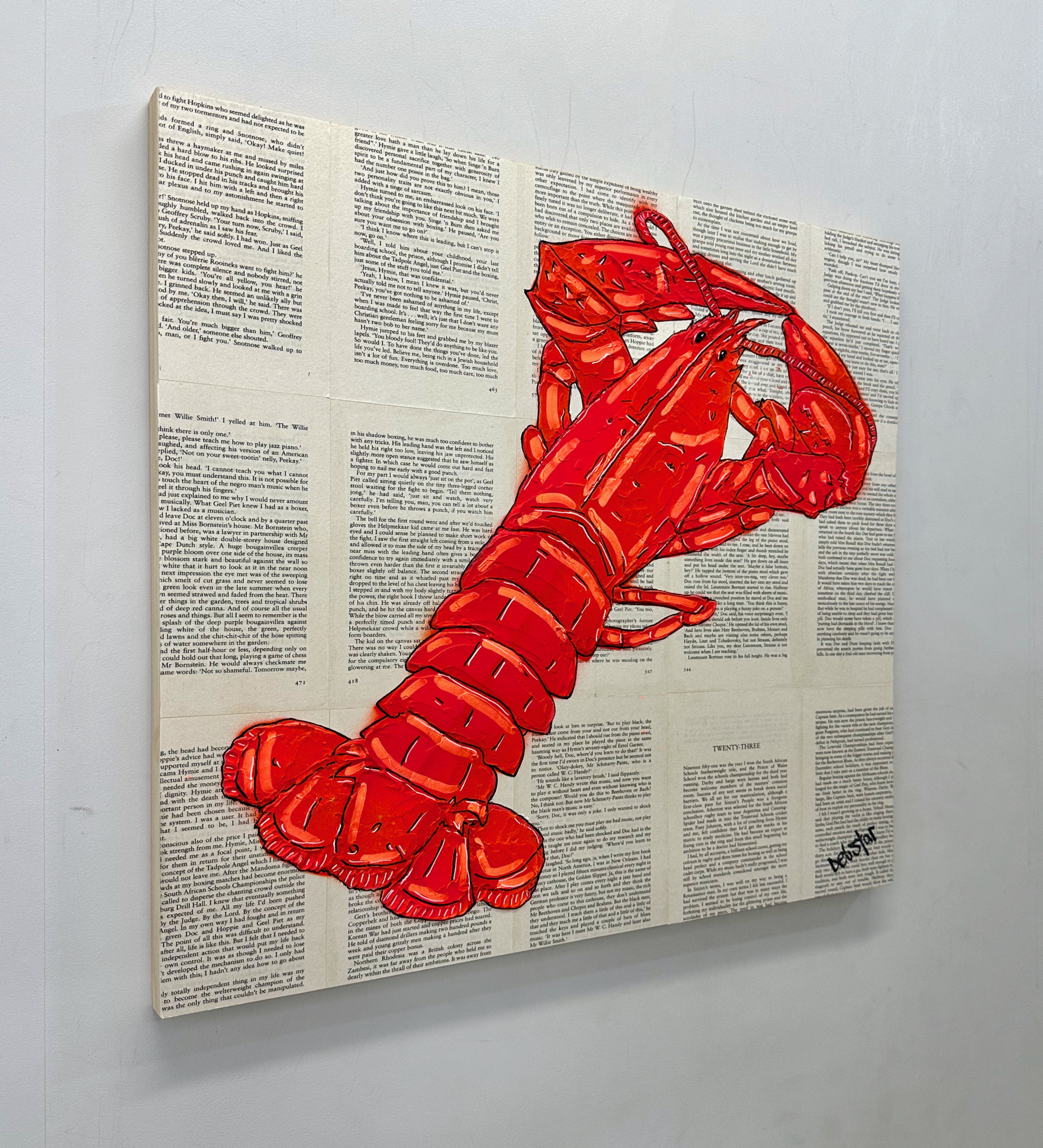 Lobster Dinner Orange Urban Pop Art Deborah Lang Art Debstar Canvas 3