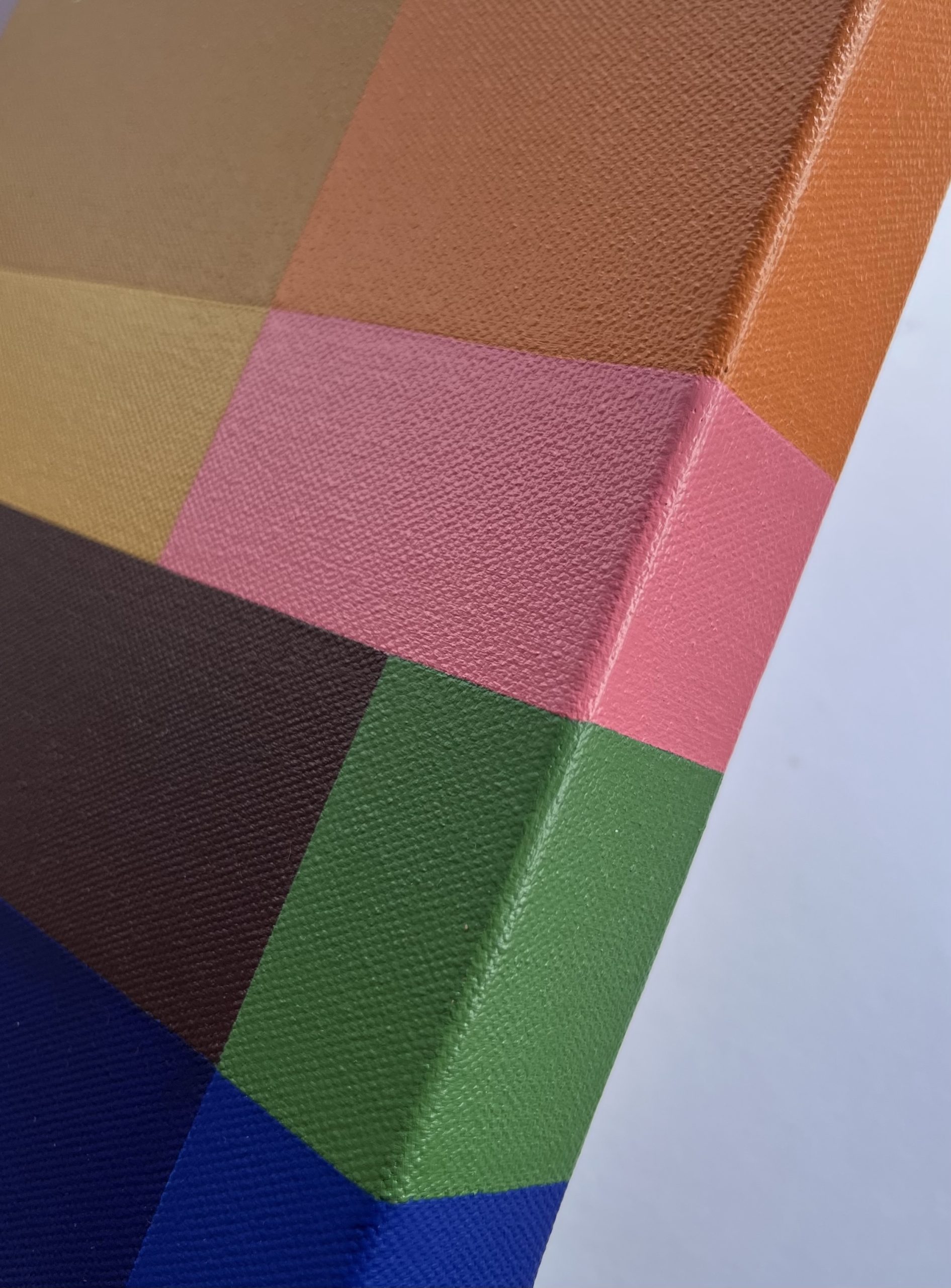 Charlotte De Pace Edge 2 Golden I Abstract Painting Art Lovers Australia