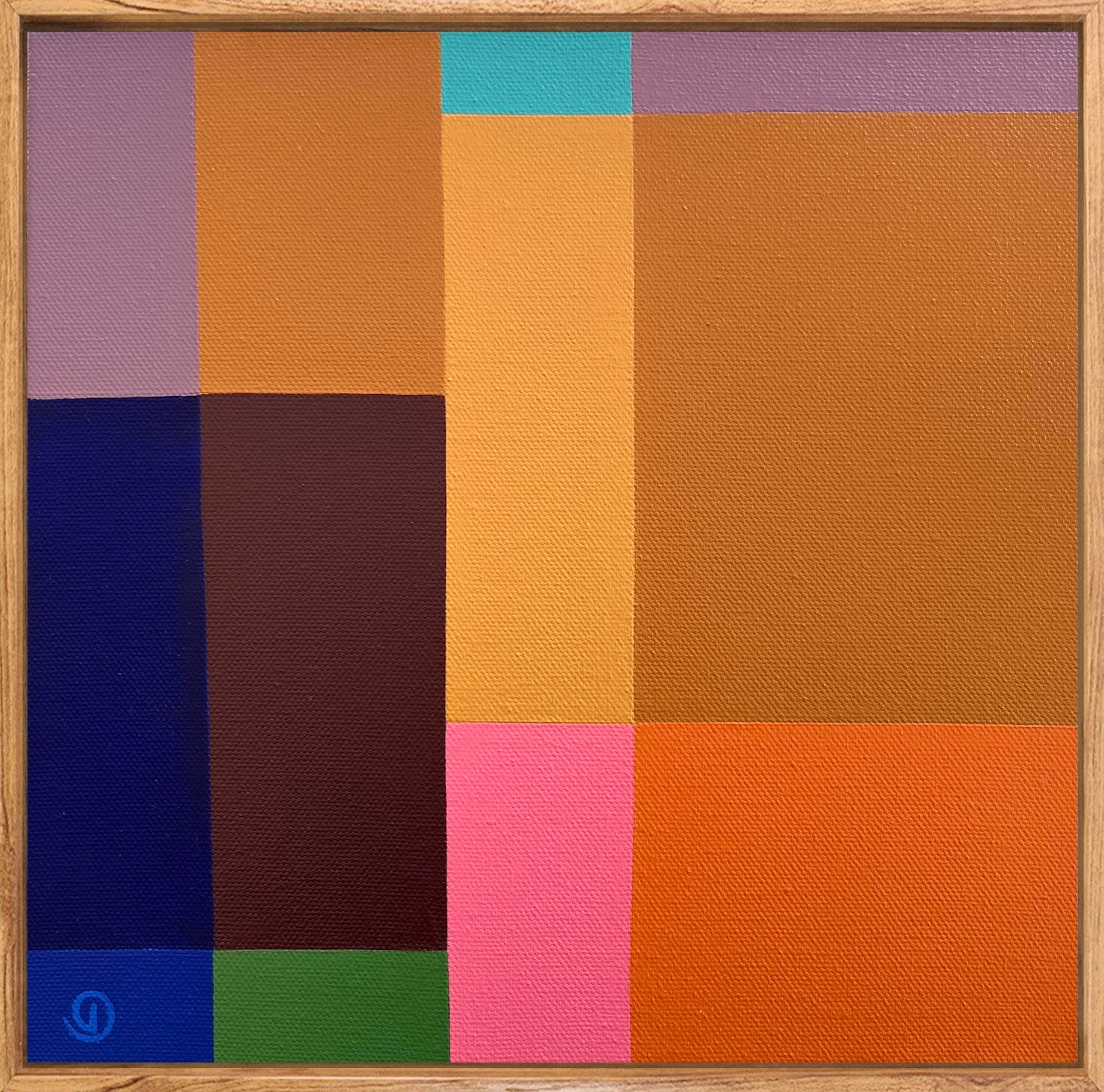 Charlotte De Pace Golden I Abstract Painting Natural Frame Example Art Lovers Australia