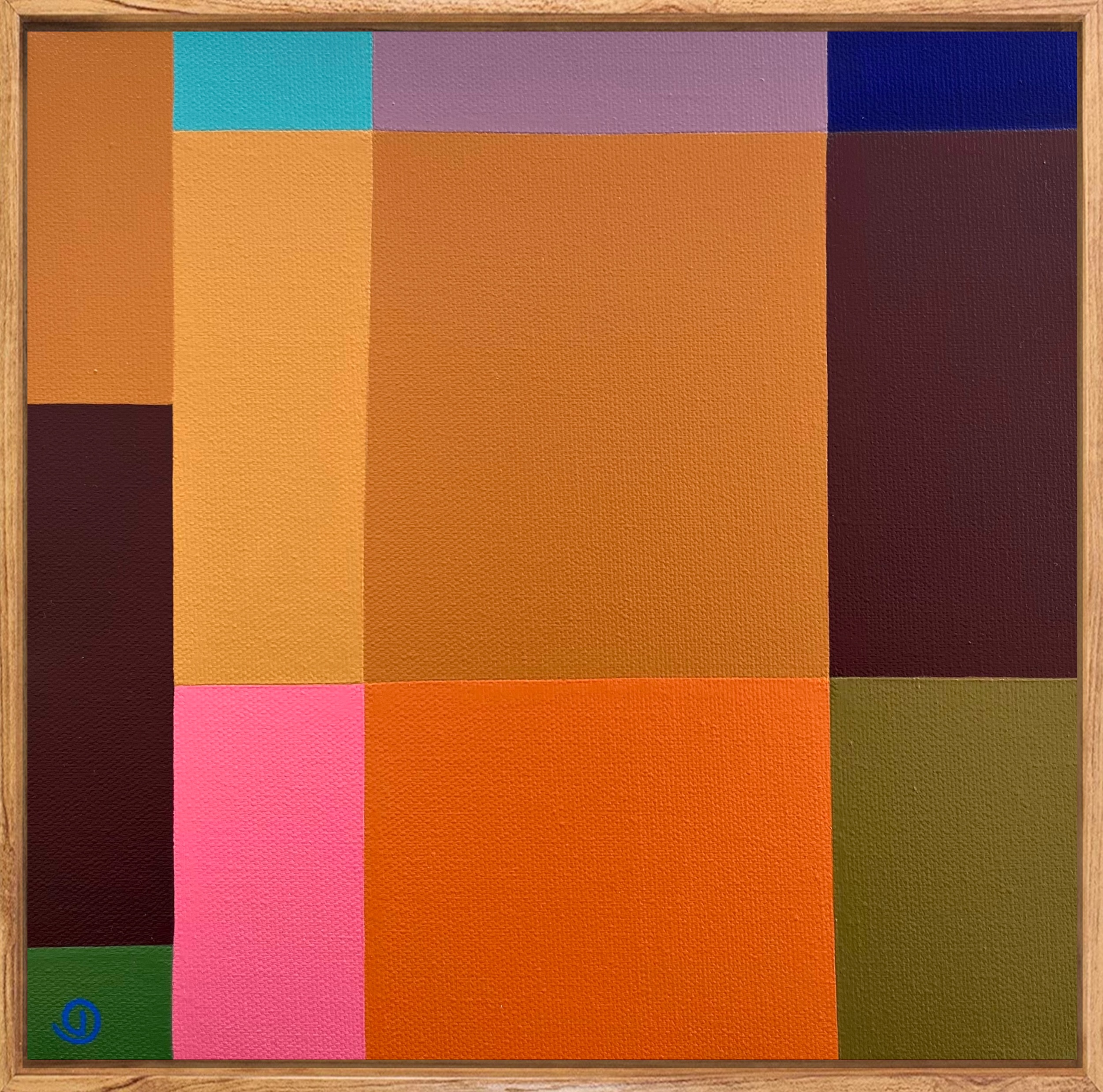 Charlotte De Pace Golden Ii Abstract Painting Natural Frame Example Art Lovers Australia