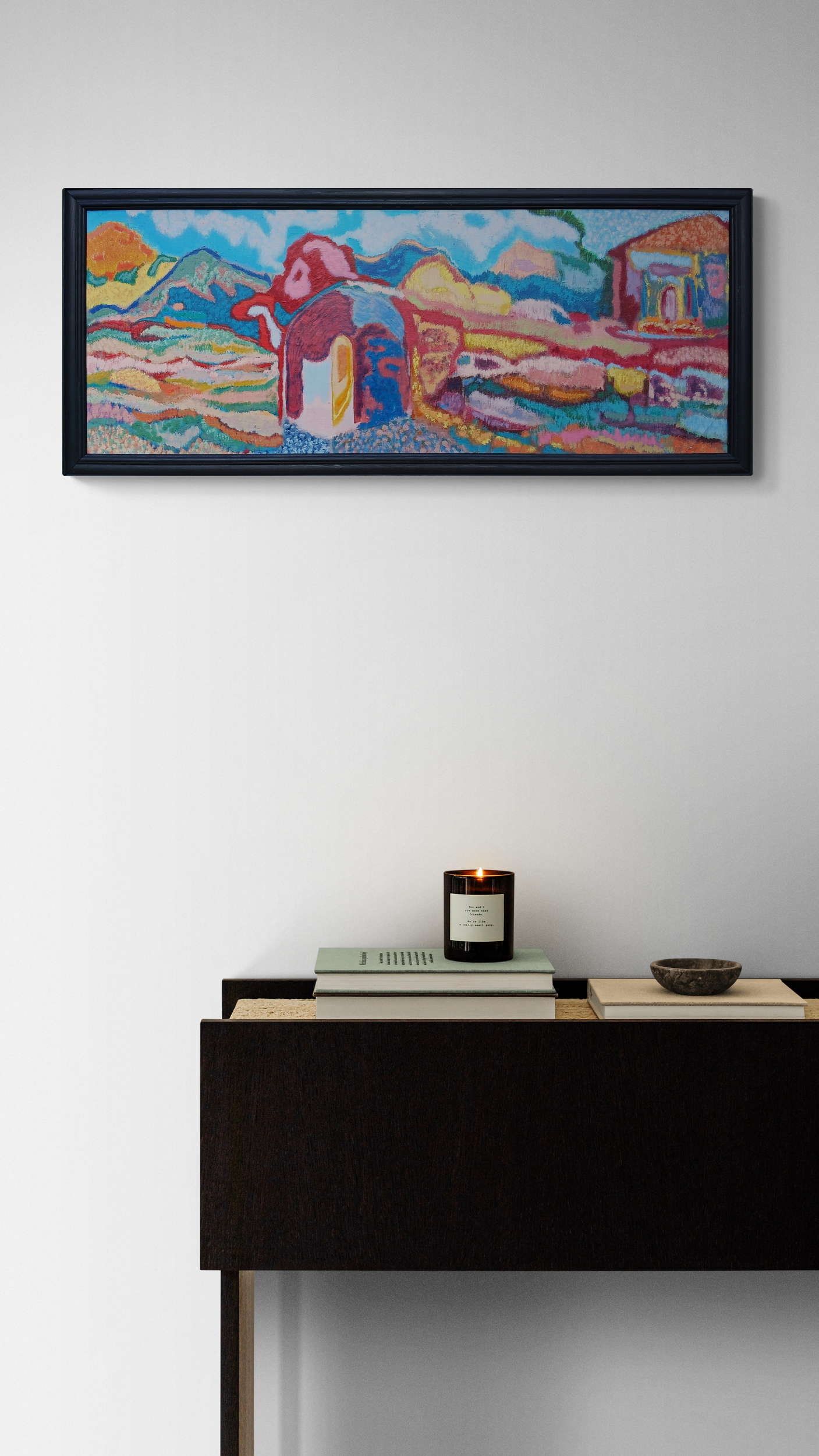 Minimal Room With A Modern Console Table (1)