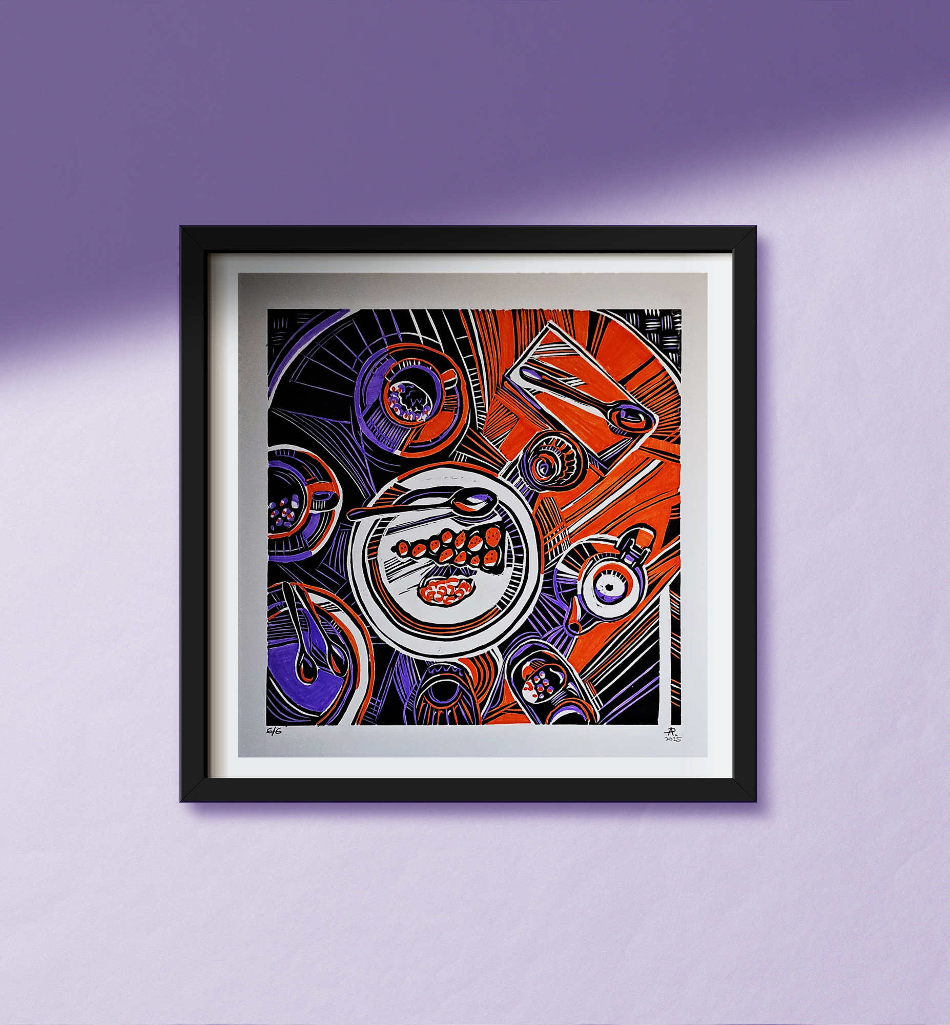 Minimal Empty Square Black Frame Picture Mock Up