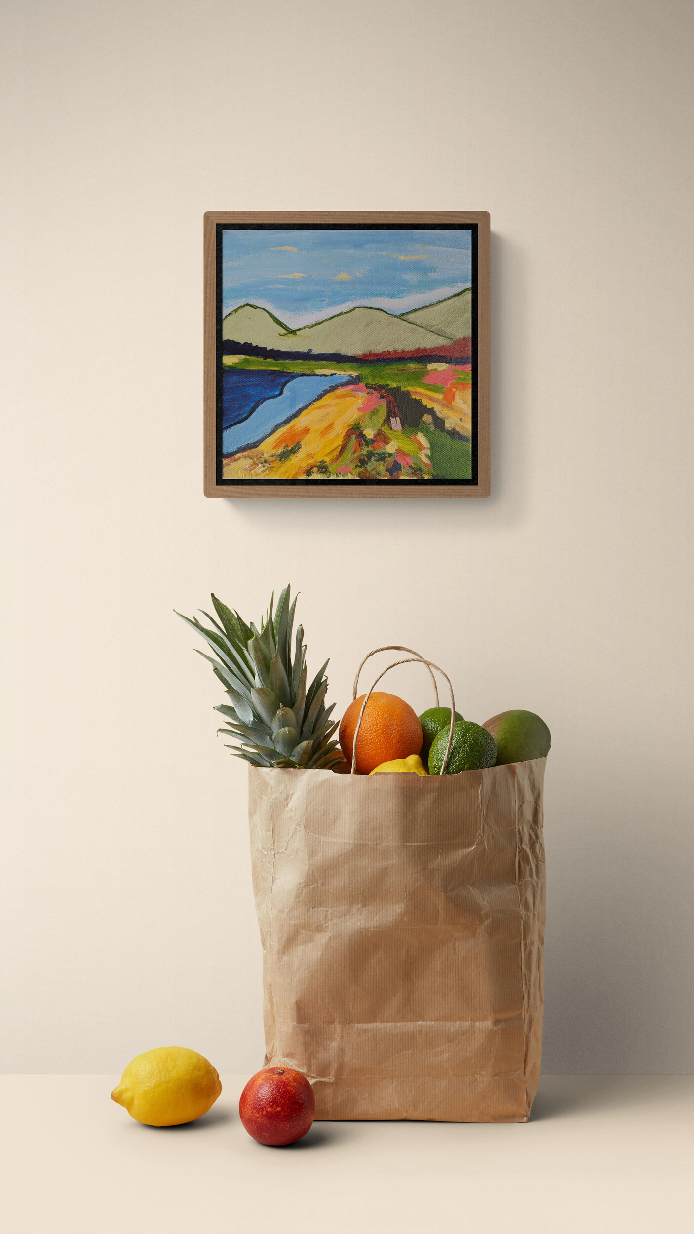 Bag Of Fruit Sitting On A Kitchen Bench (4)