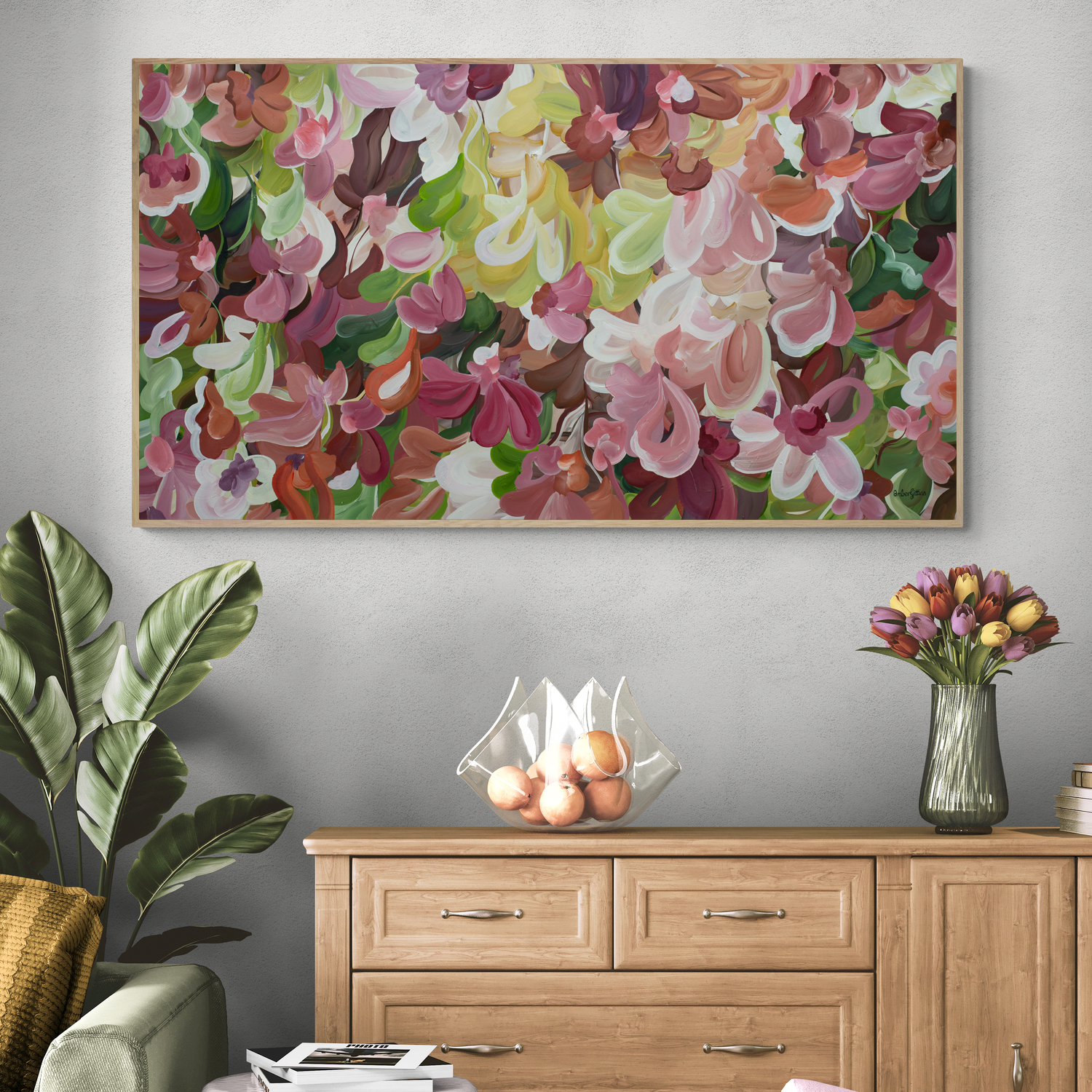 Blossoming Gem Original Art Room 1