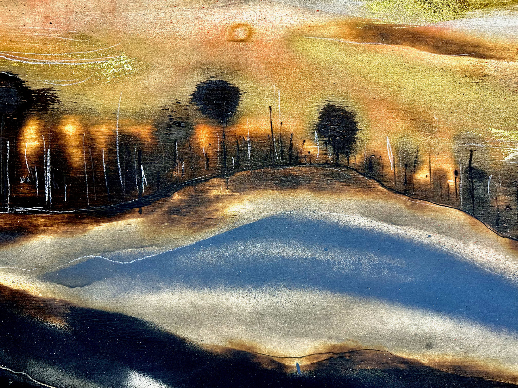 Ember Dusk Abstract Deborah Lang Lumiere Art Lumiere 4