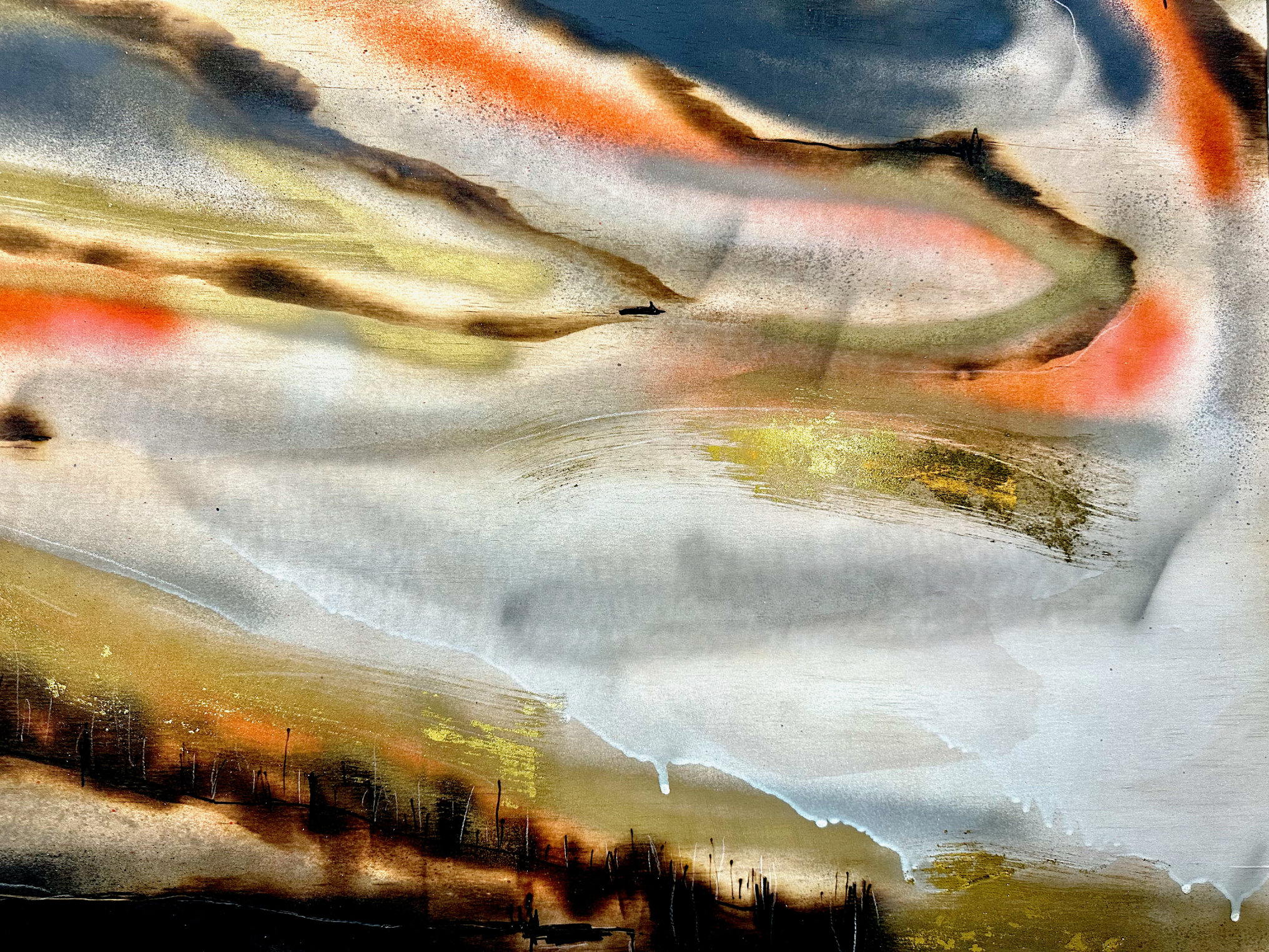 Ember Dusk Abstract Deborah Lang Lumiere Art Lumiere 7