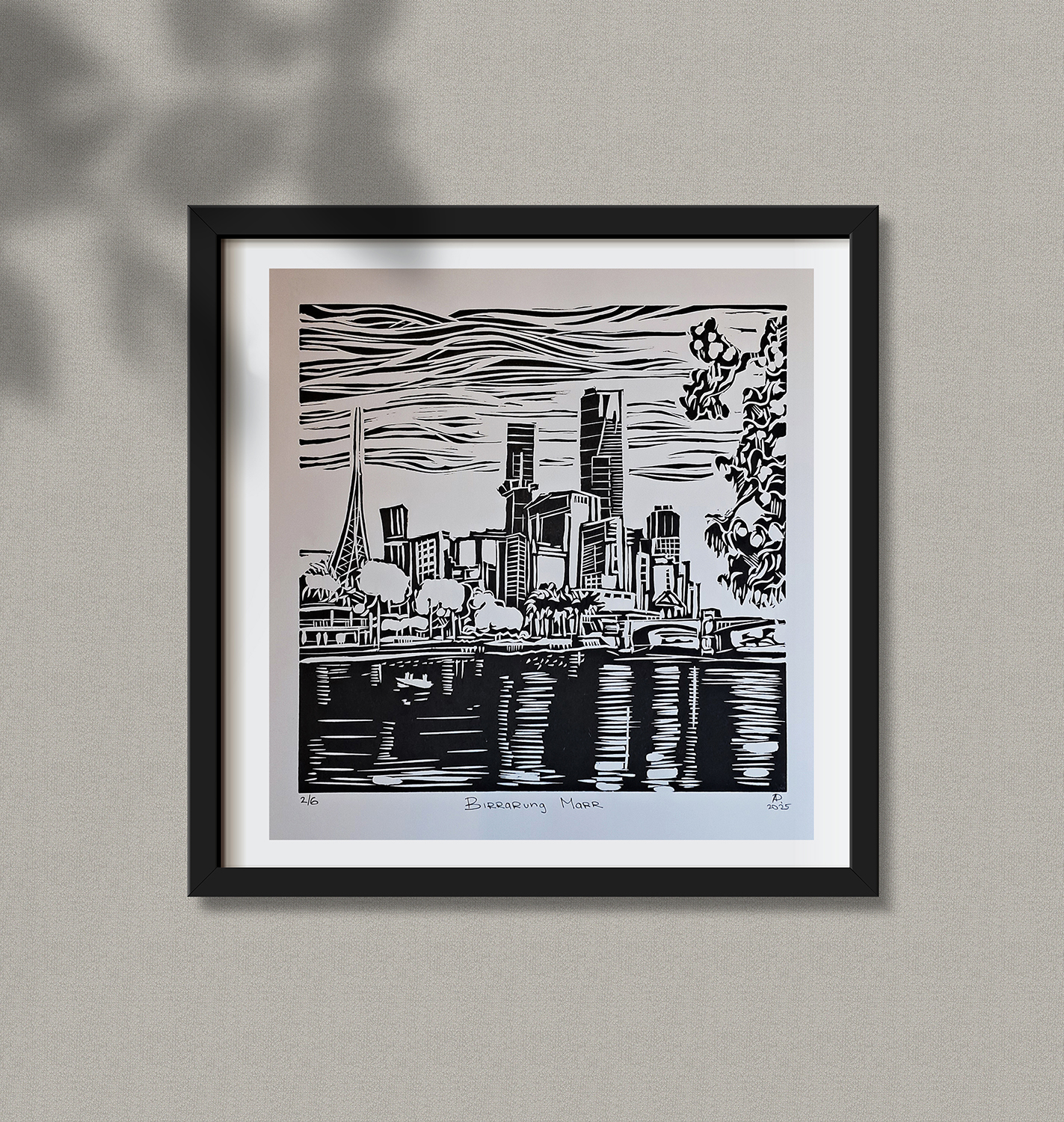 Minimal Empty Square Black Frame Picture Mock Up