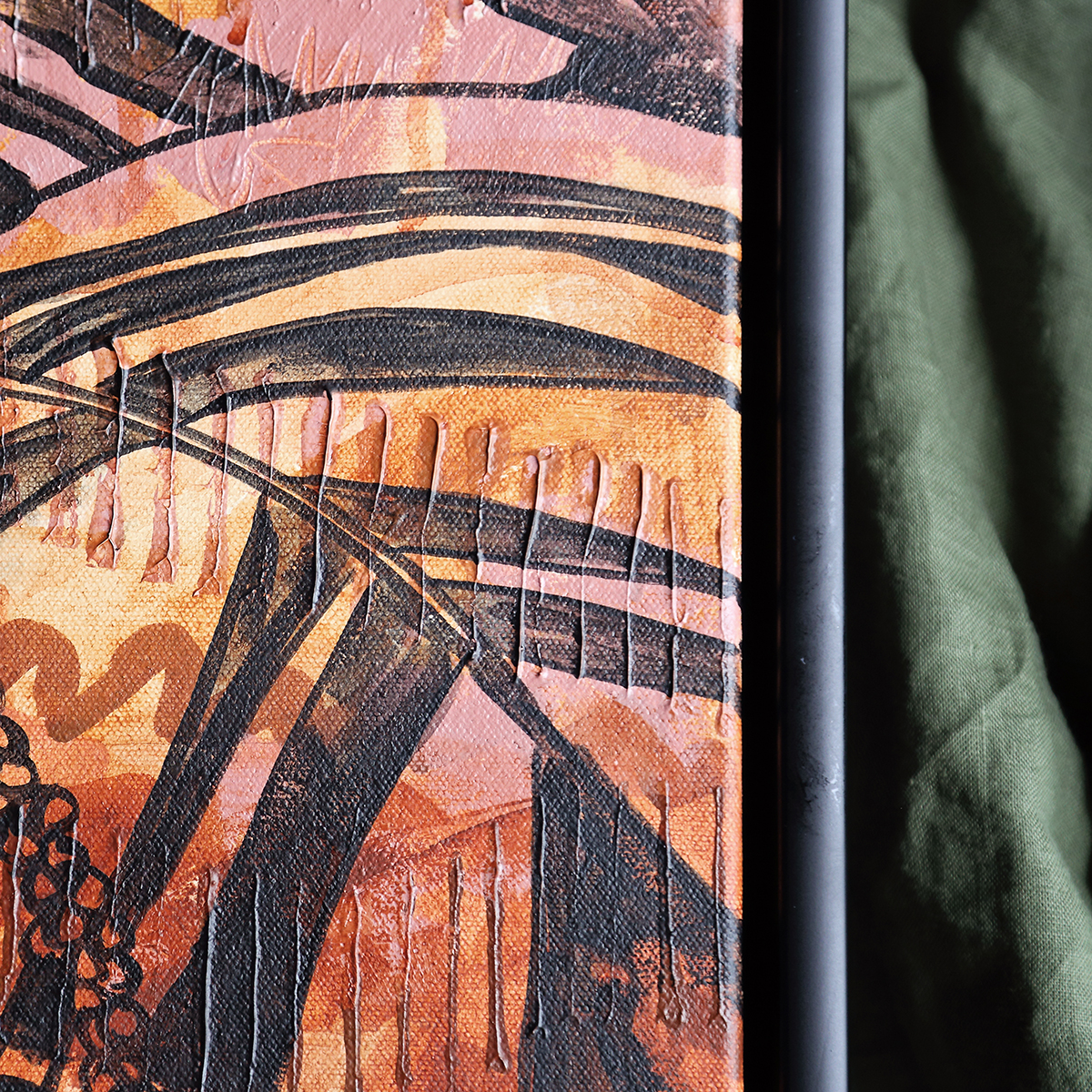 Lr 047 Walking Stick Palm Moment Ii Smith & Brooks Dark Coastal Interiors Moody Art Buy Local Art