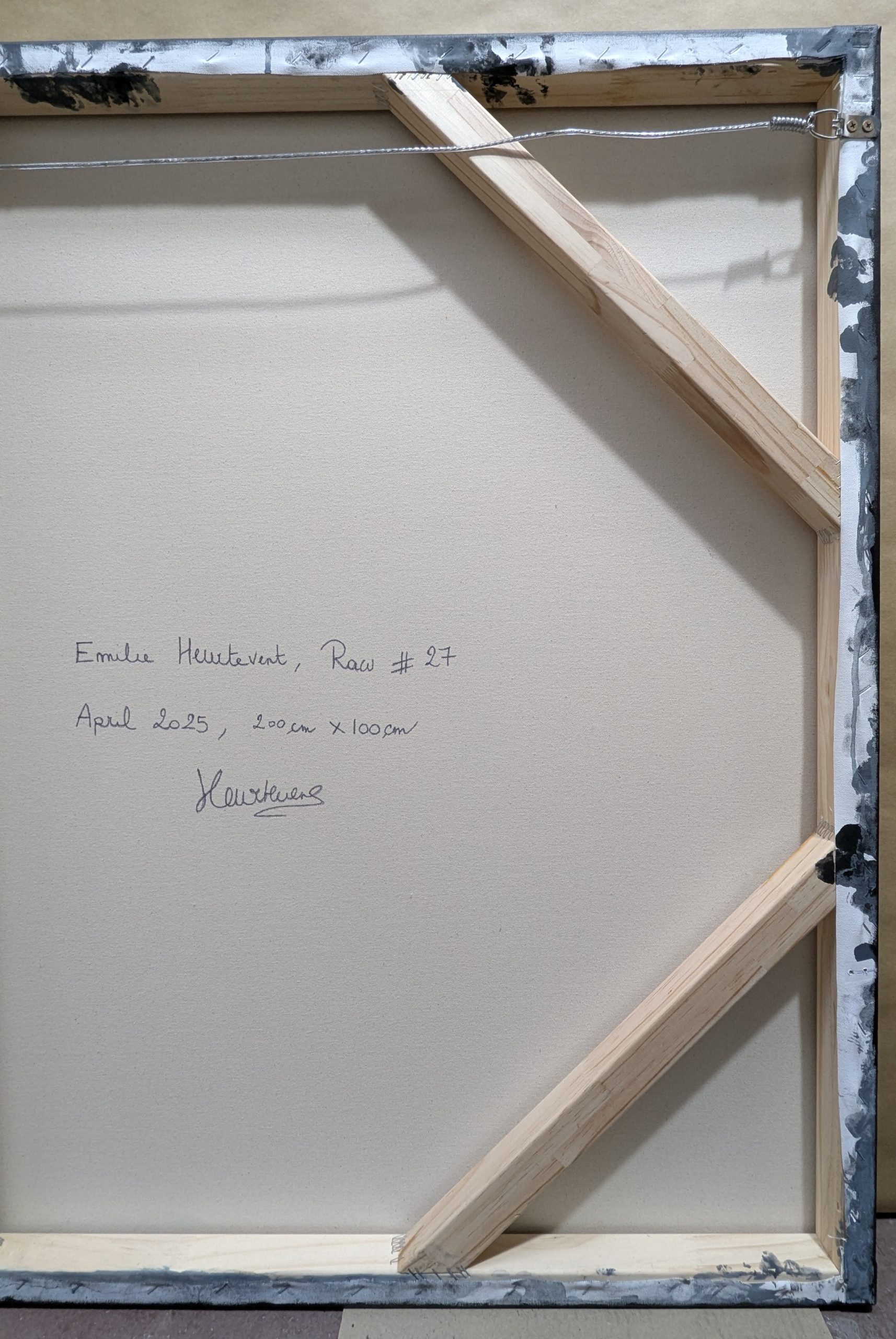 Emilie Heurtevent Raw 27 200cm X 100cm 2025 Signature Back