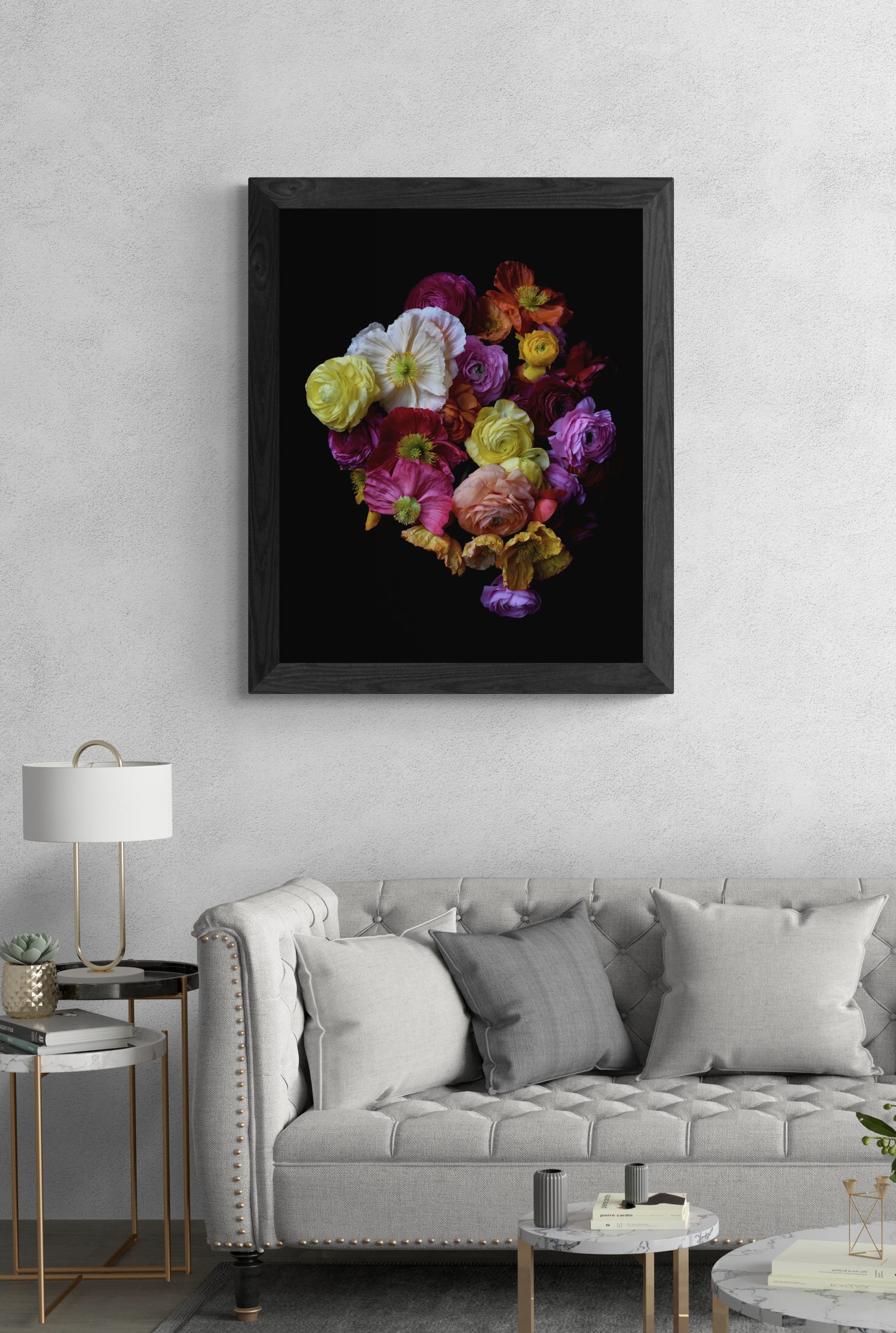 Fancy Living Room With Modern Bust (15)