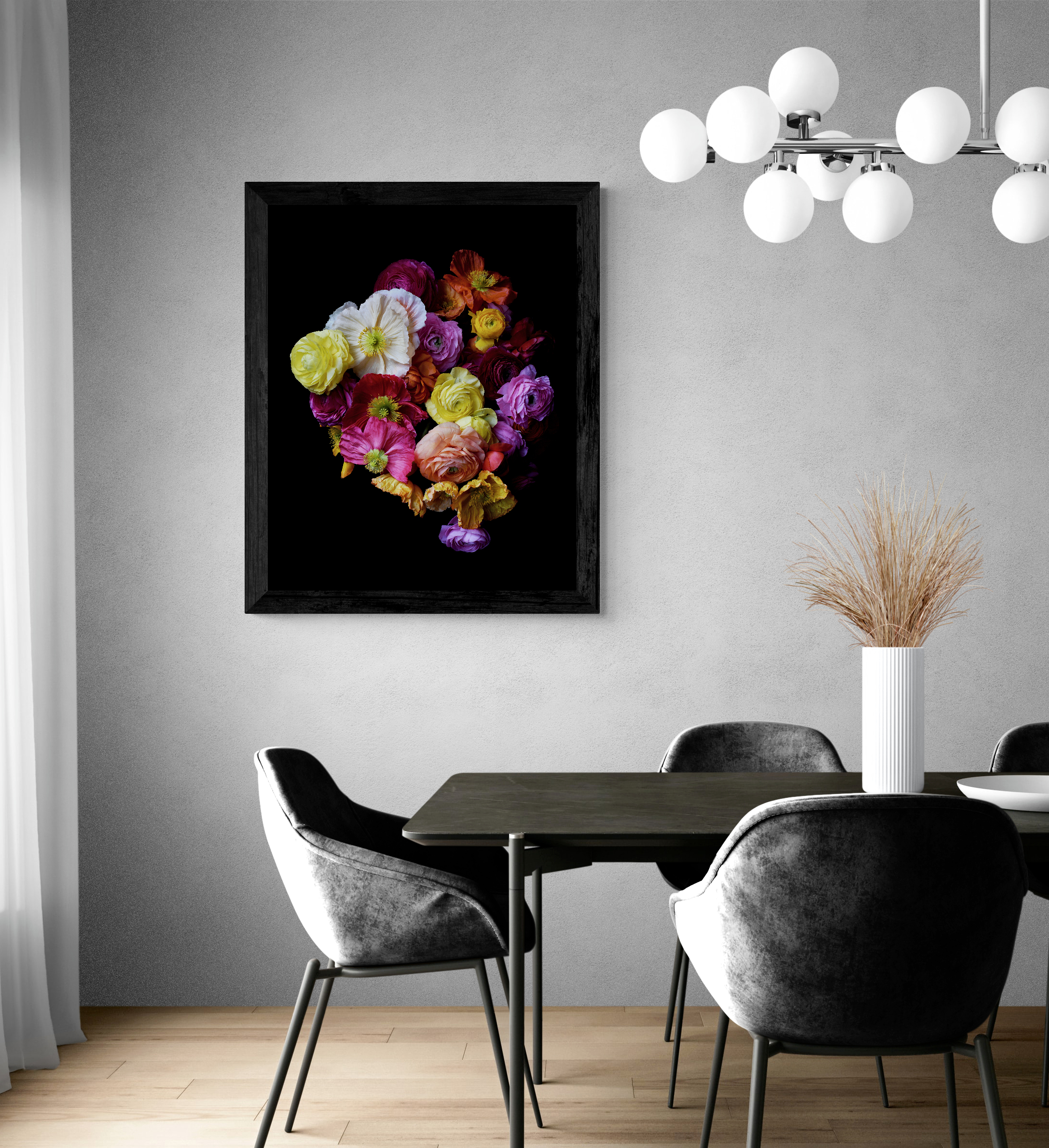 Modern Dining Room With Pendant Lights (29)