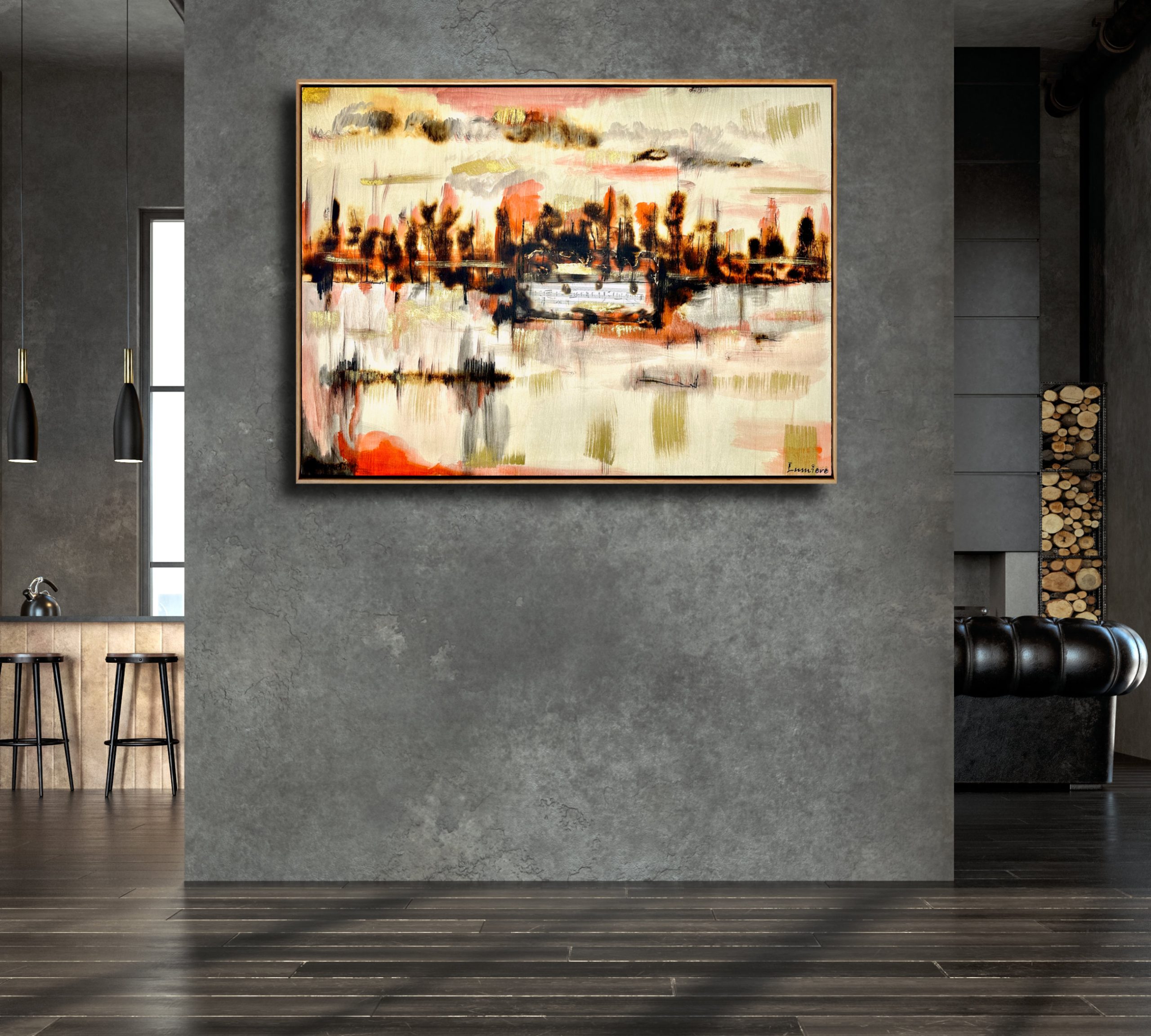 The Last Glow Abstract Deborah Lang Art Lumiere 2