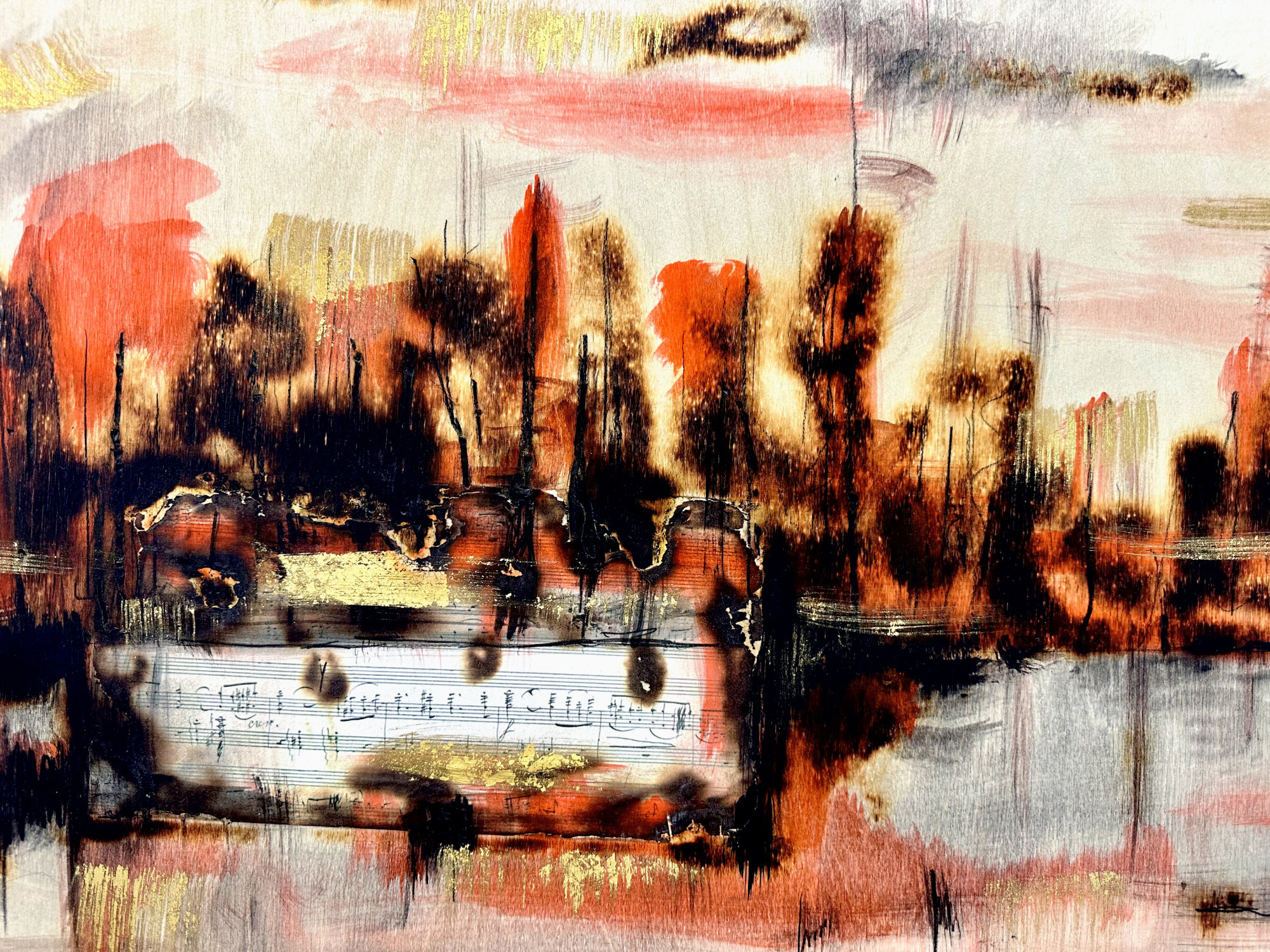 The Last Glow Abstract Deborah Lang Art Lumiere 4