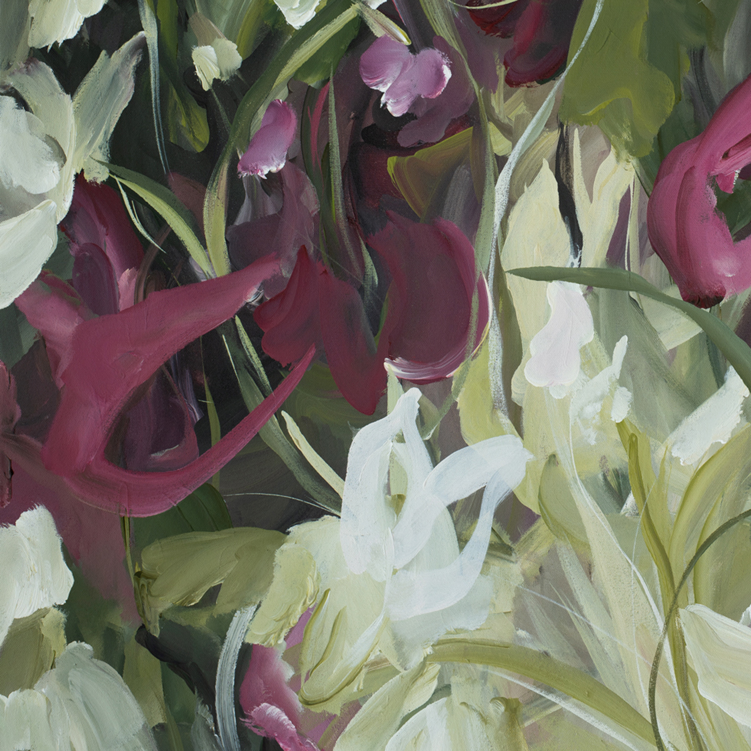 Wildflower Therapy 1 Original Art Crop