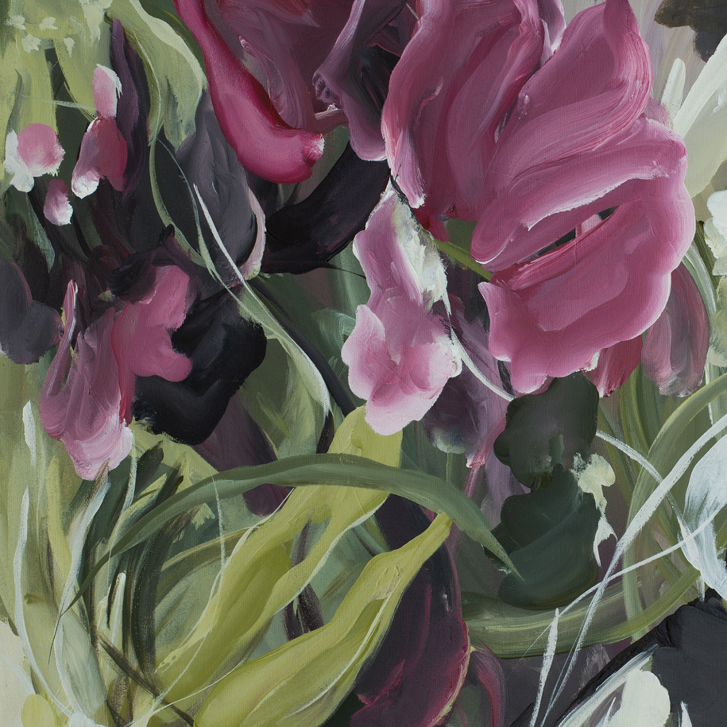 Wildflower Therapy 2 Original Art Crop