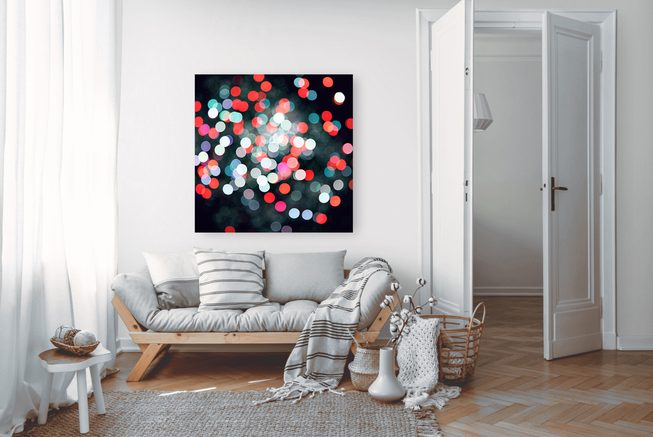 Night Glitter Livingroom Bruce Peebles Artist