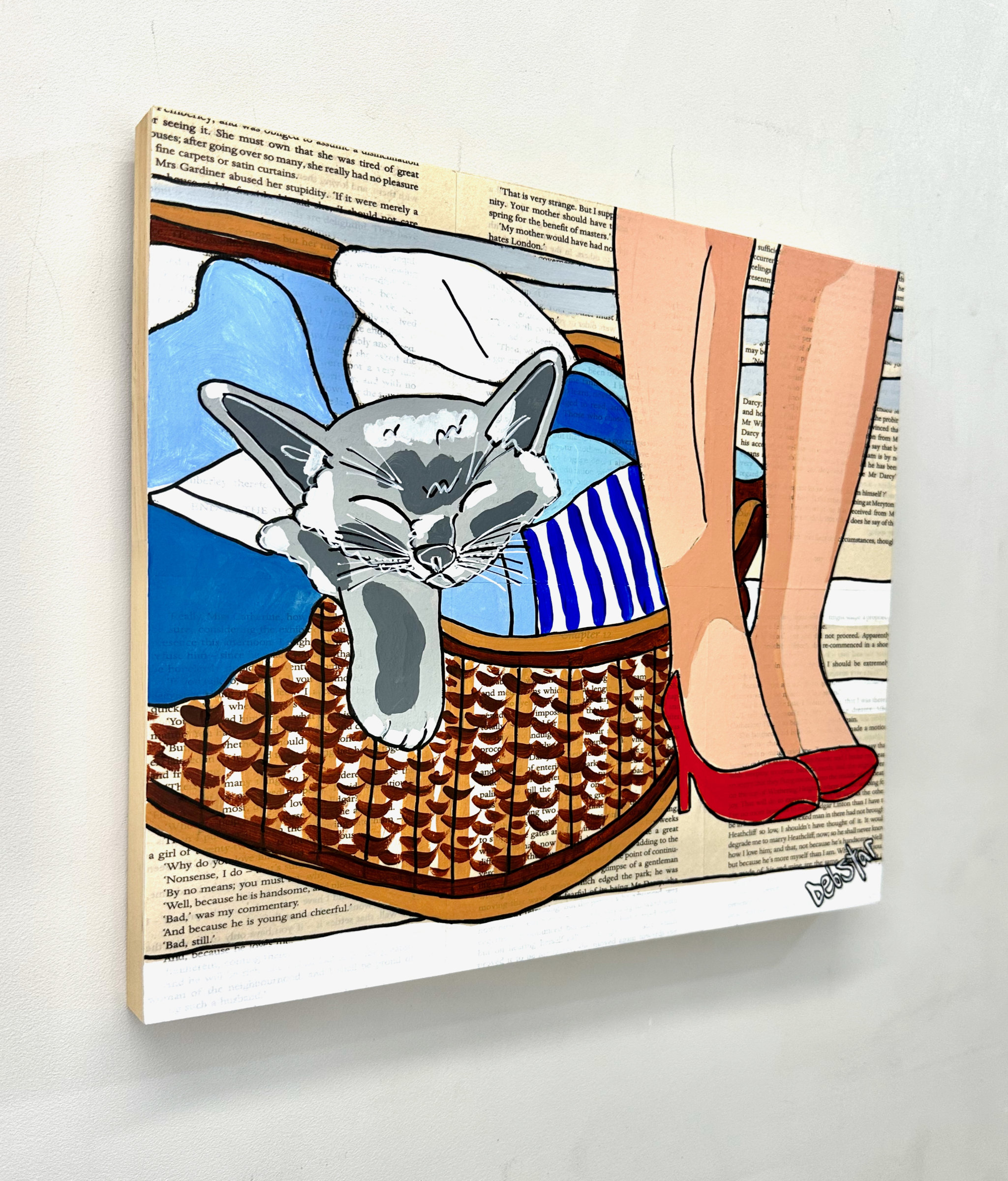 Cat Capers Laundry 2 Collection Series Popart Deborah Lang Art 3
