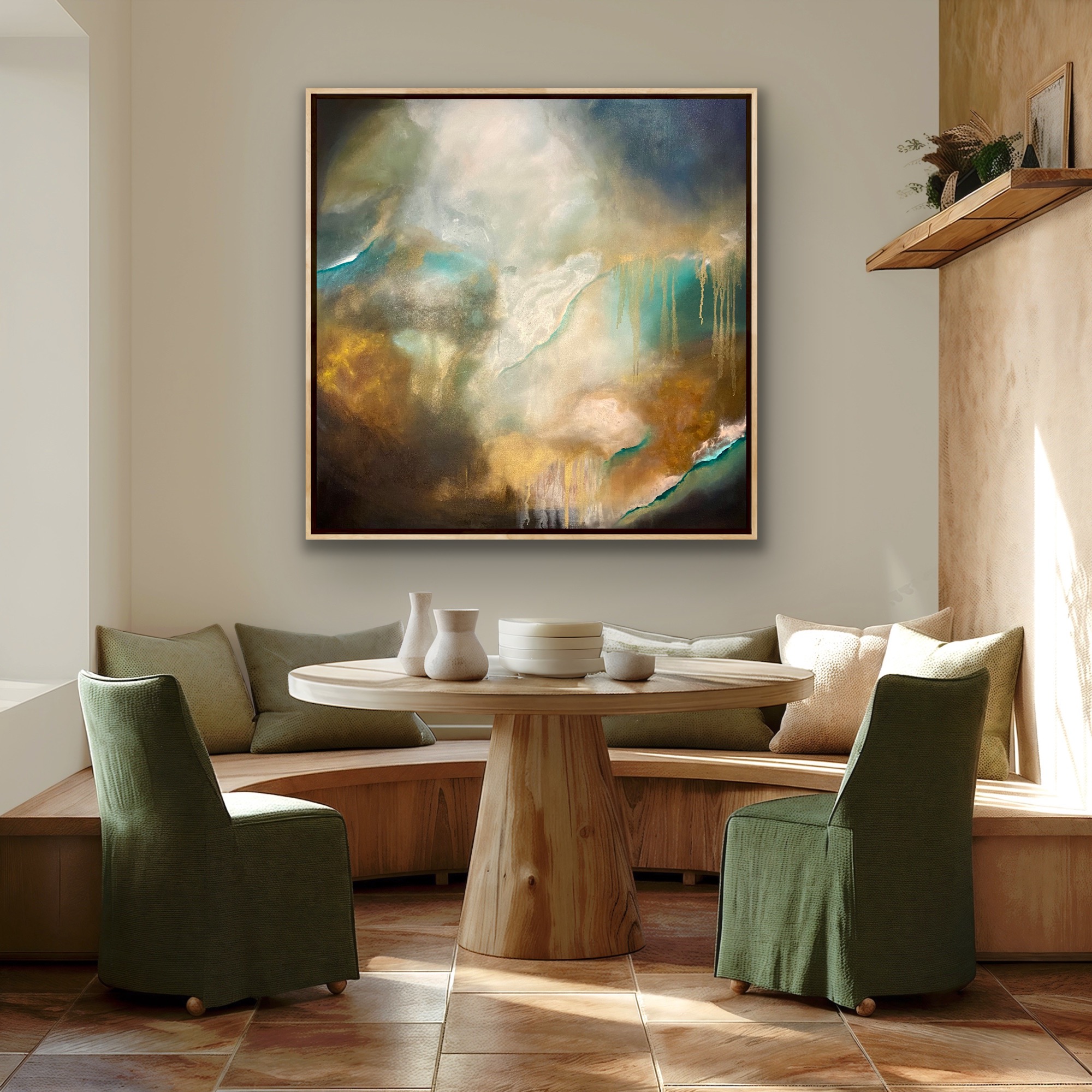 The Lightness Of Being Insitu1 Acrylic 100x100 Wendy Peters