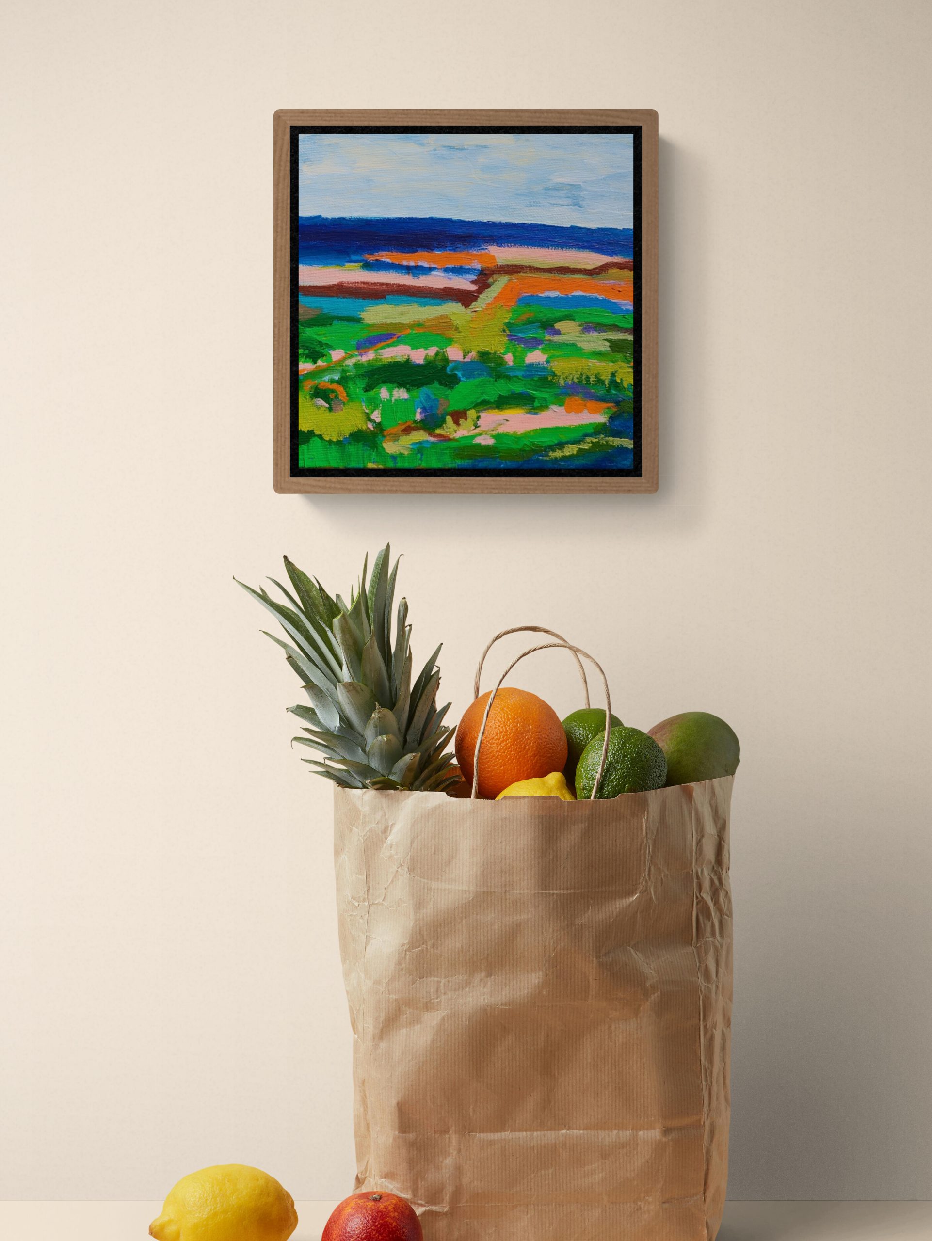 Bag Of Fruit Sitting On A Kitchen Bench (10)