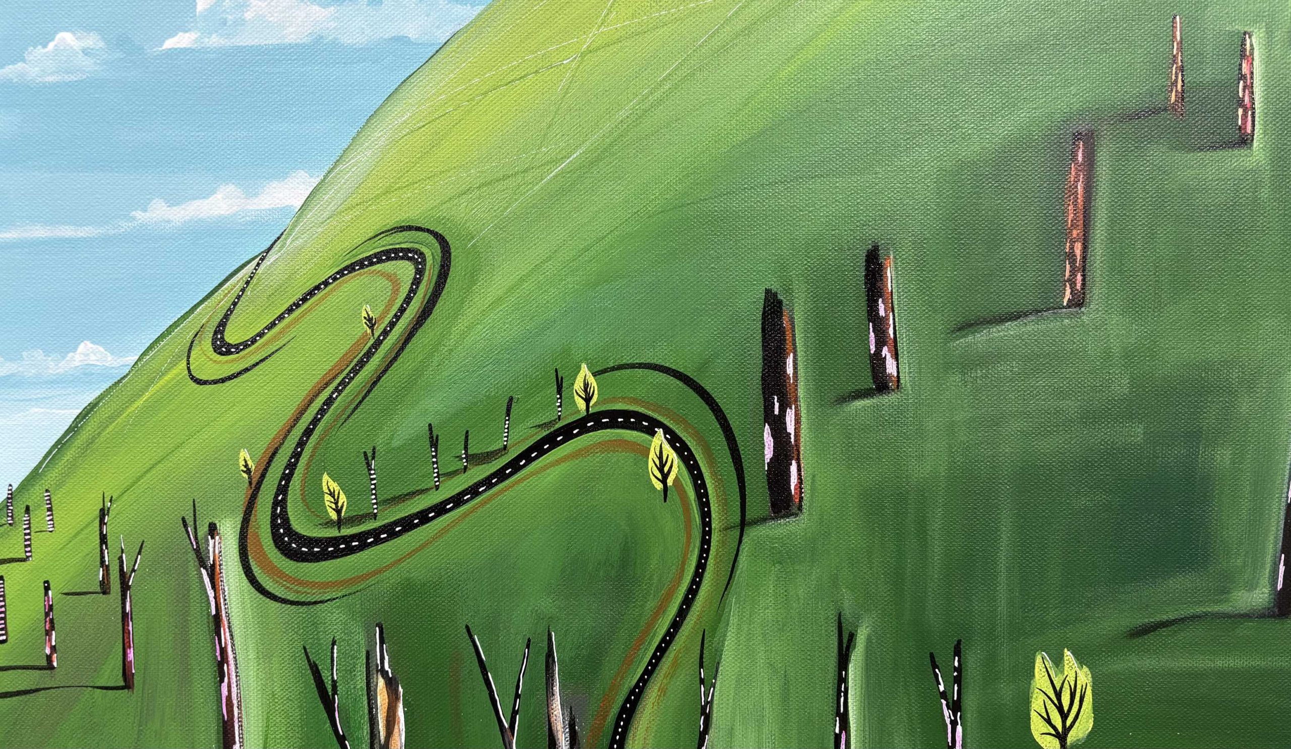 Tanis Chanter The Road That Skipped Away Detail