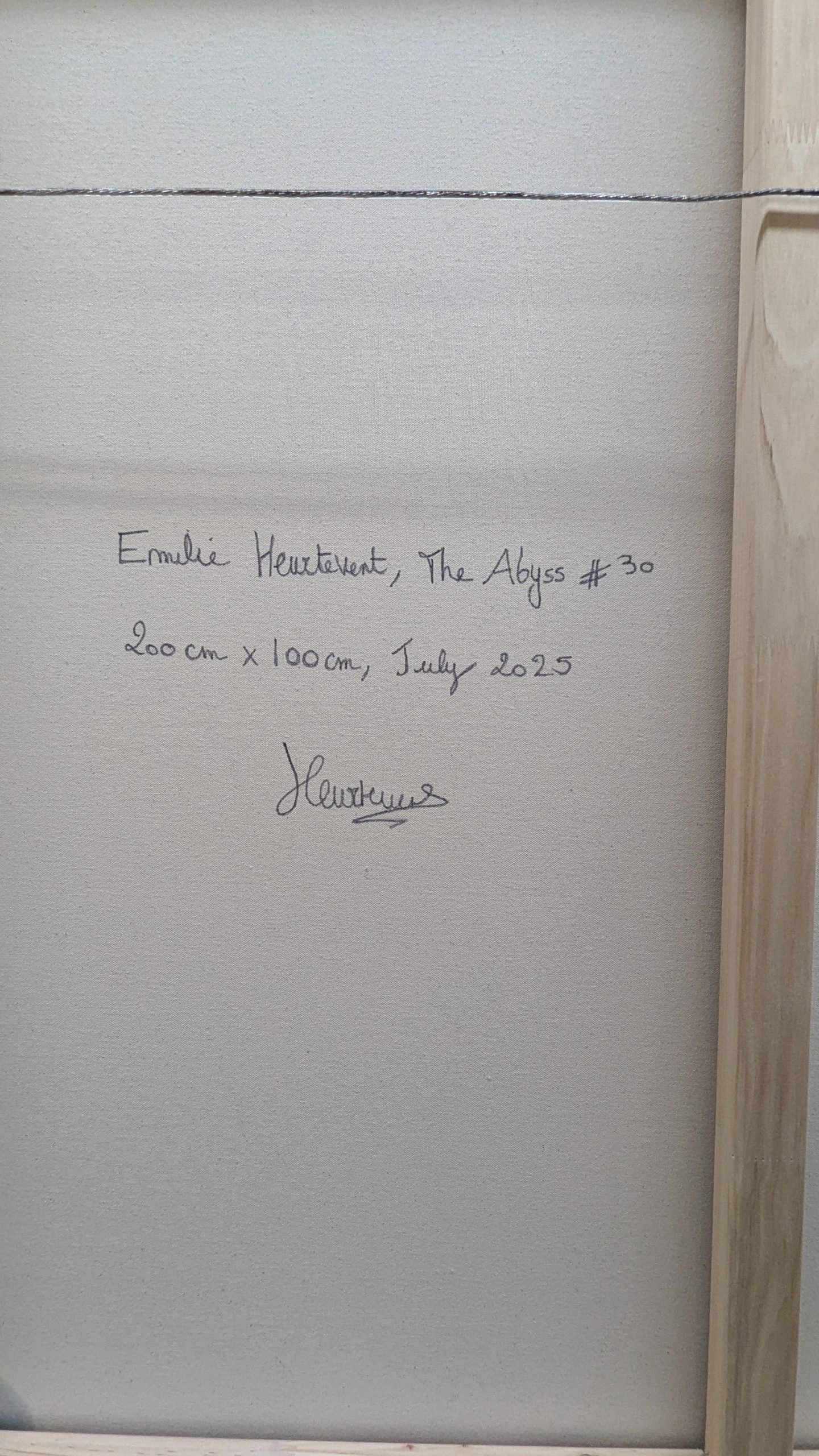 Emilie Heurtevent Abyss 30 200cm X 100cm 2025 Signature Copy