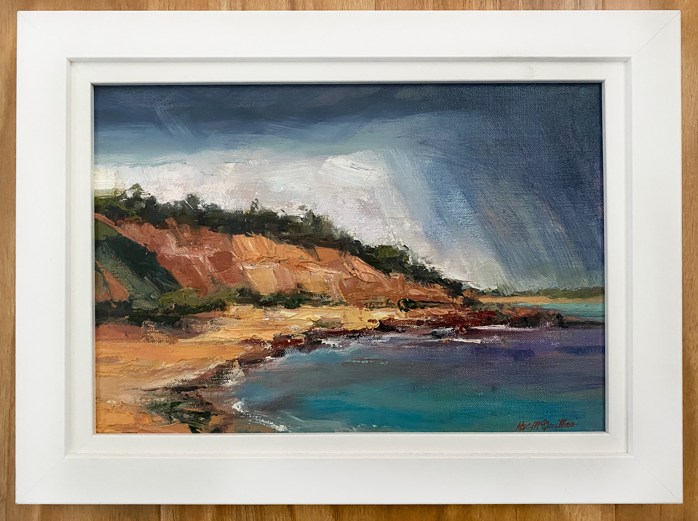 Rain Over Red Bluff Framed