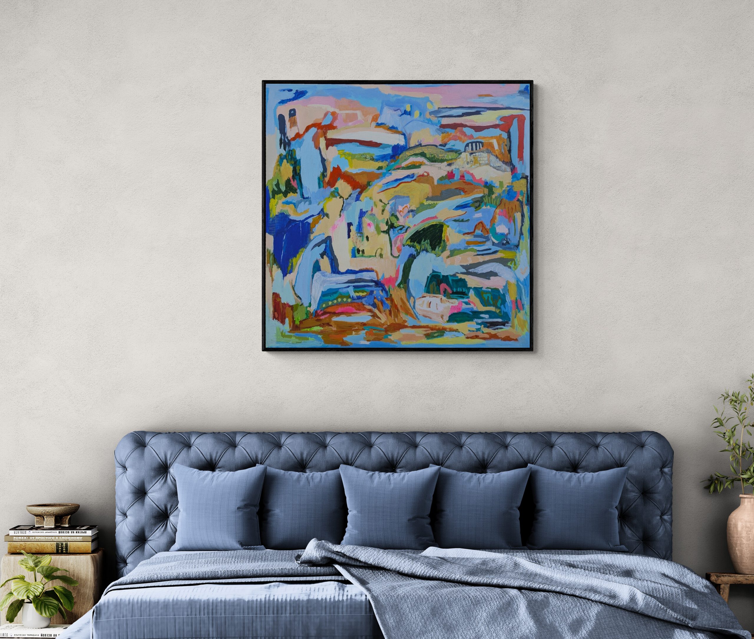 Comfy Bedroom With An Extra Large Bed (6)