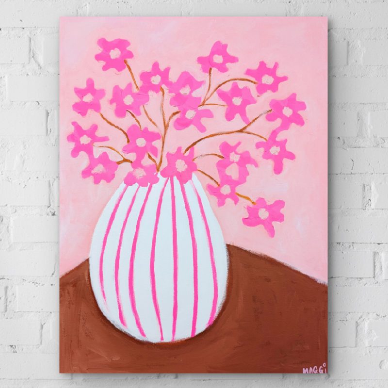 Spring Blooms In Stripes