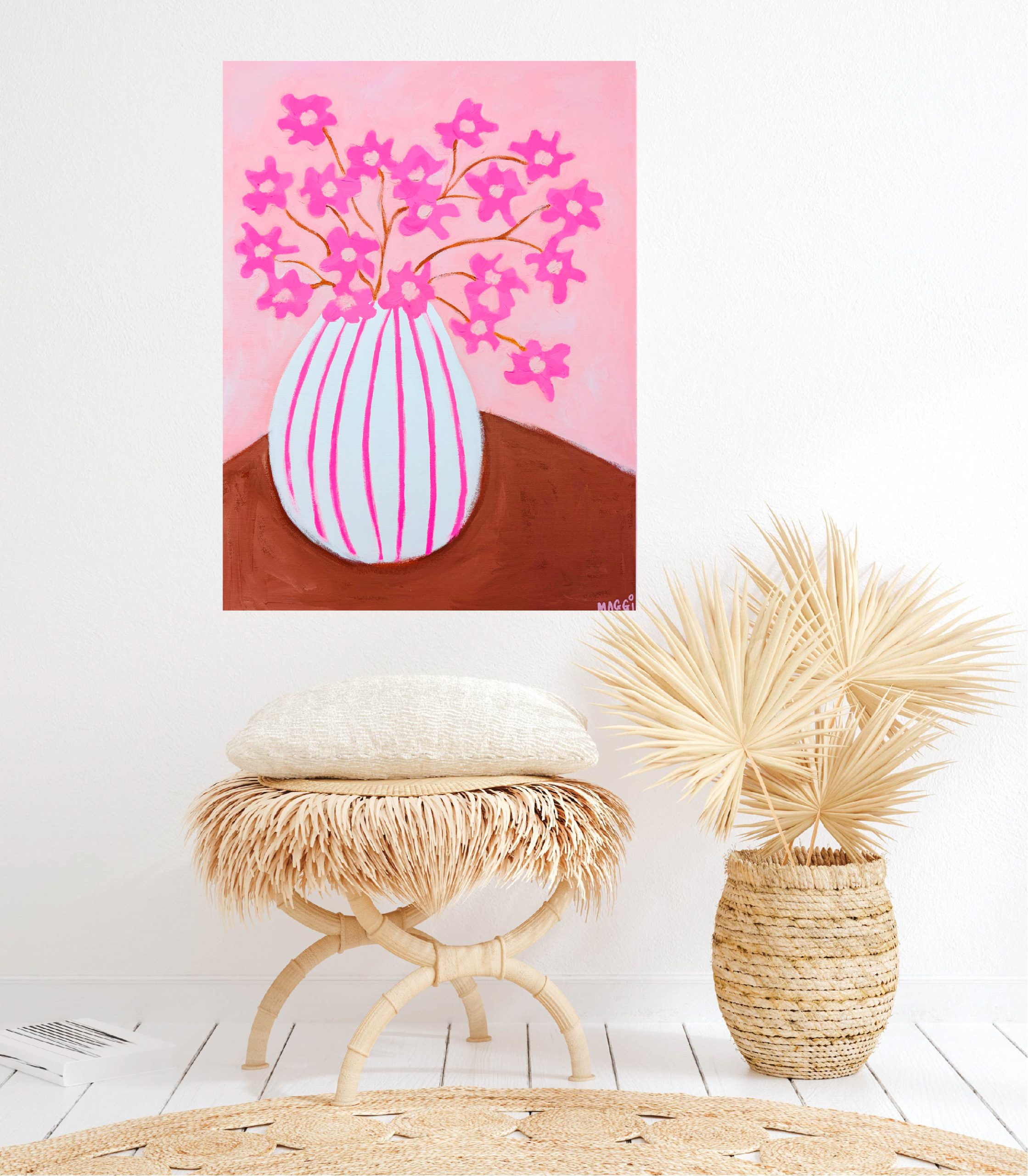 Spring Blooms In Stripes Maggimaggi