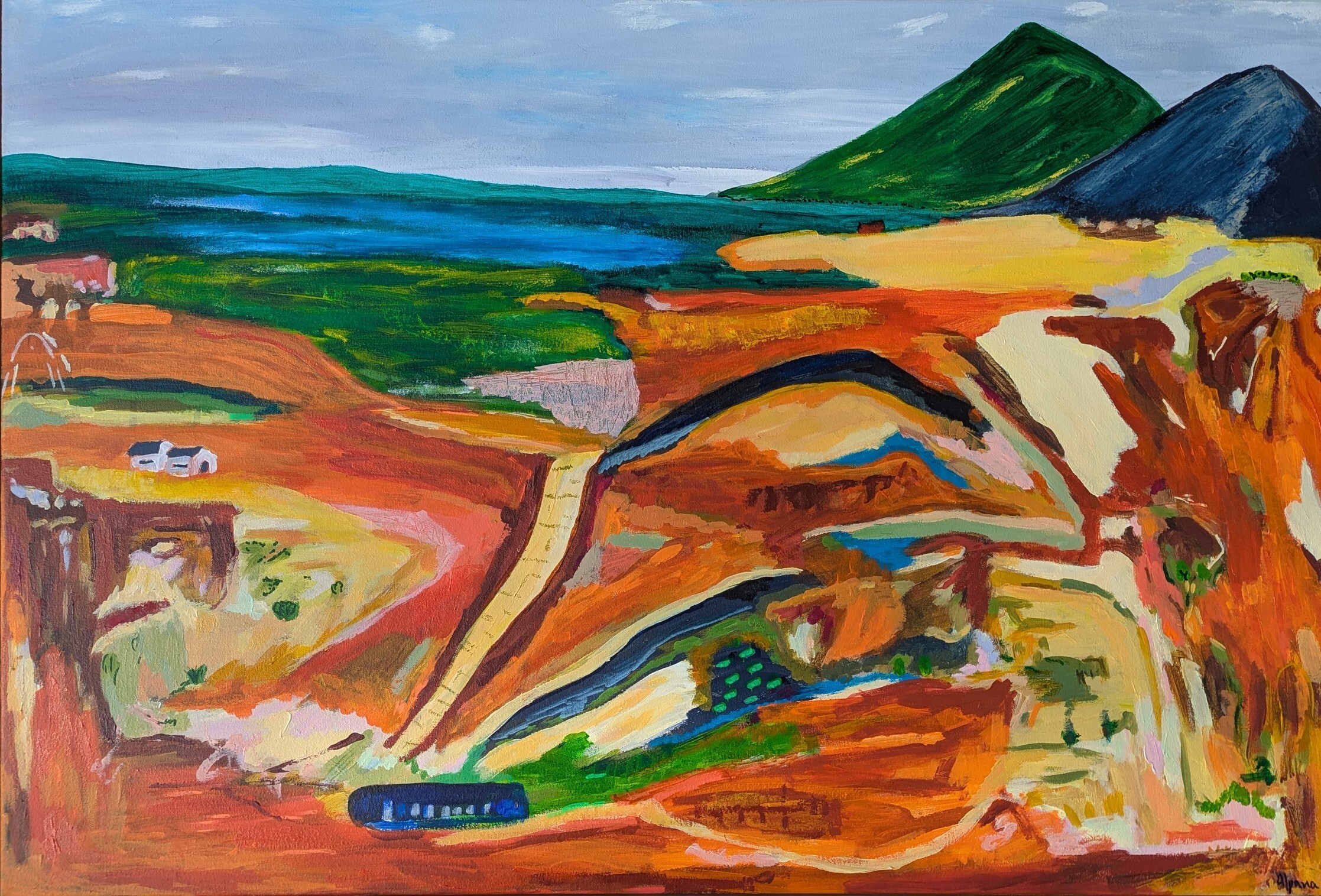 Alpana Rai Tracks Through The Ochre Plains