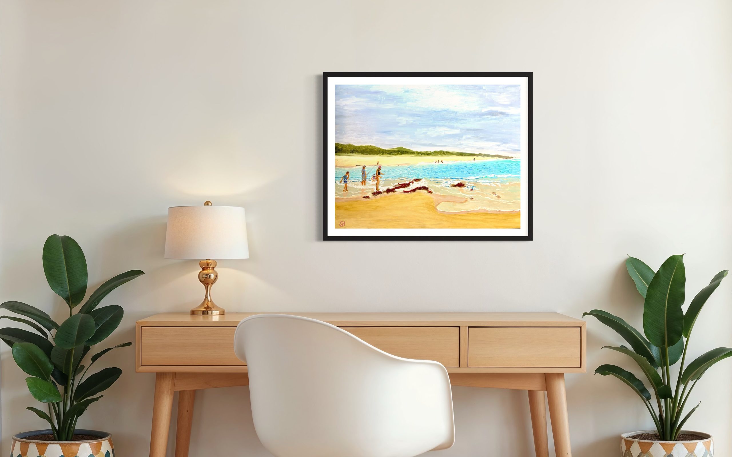 River Mouth Fishing Red Rock Virtual. Wall 5