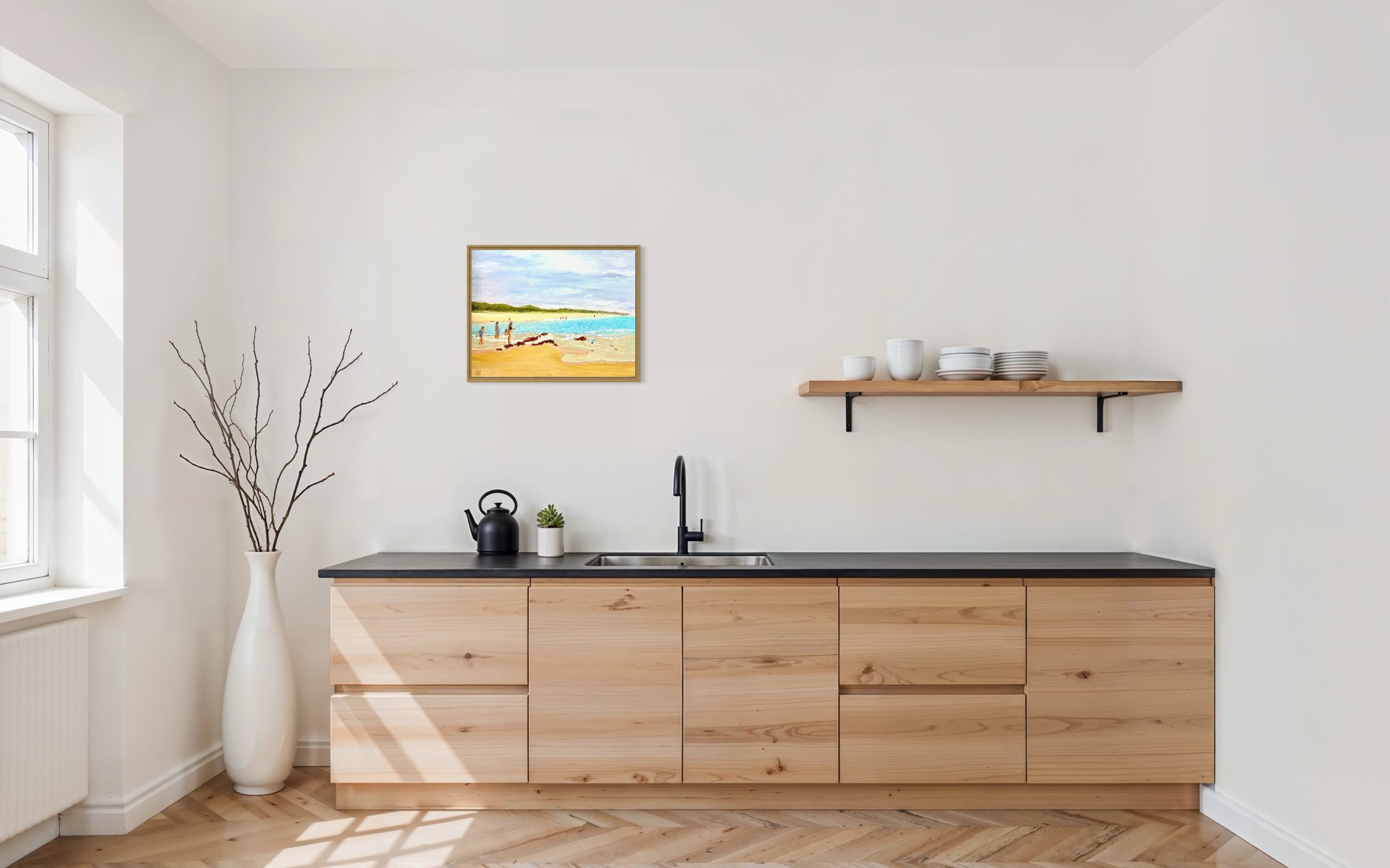 River Mouth Fishing Red Rock Virtual. Wall 3