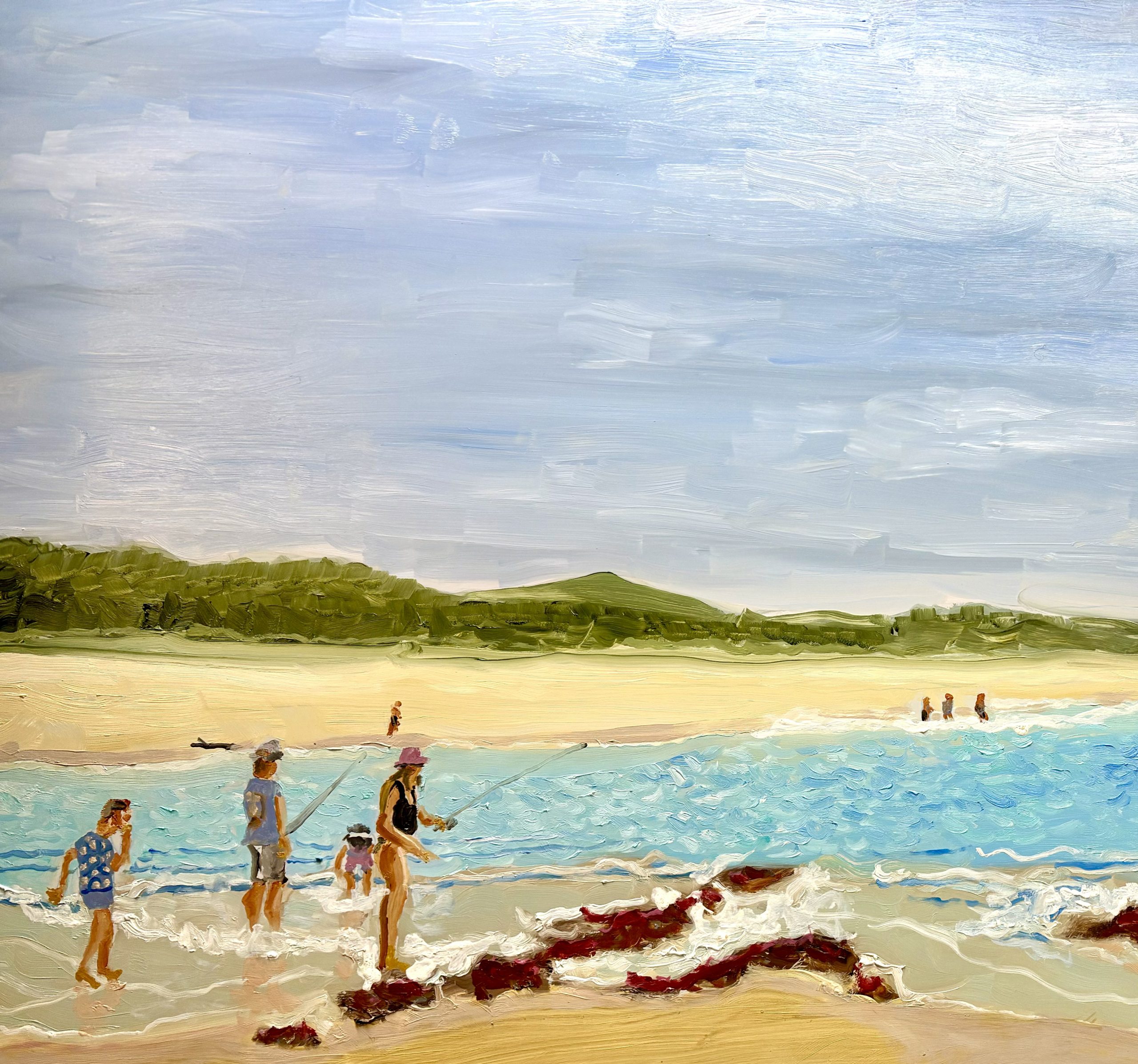 River Mouth Fishing Red Rock Detail