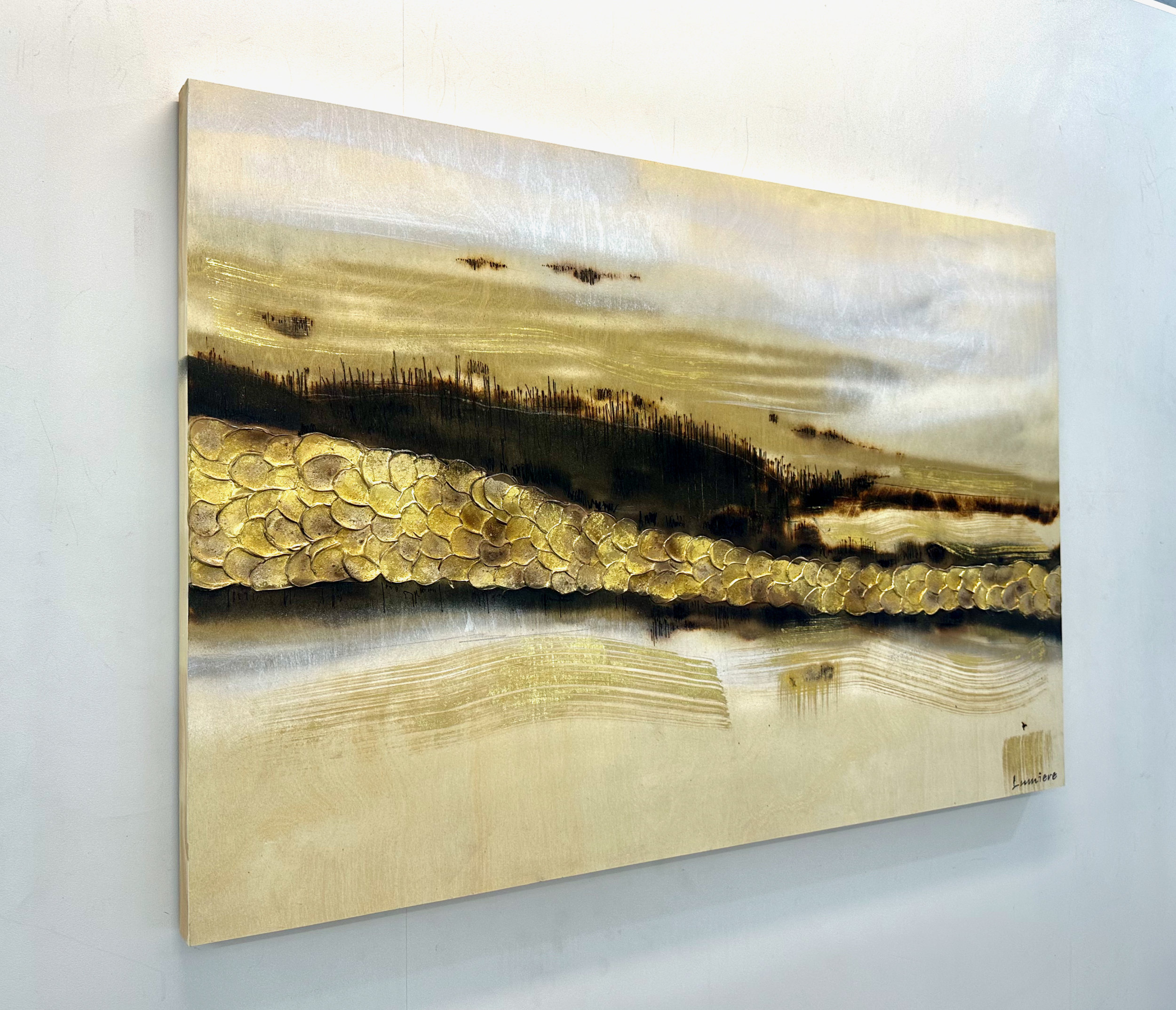 Burnished Illumination Abstract Deborah Lang Lumiere Art 3