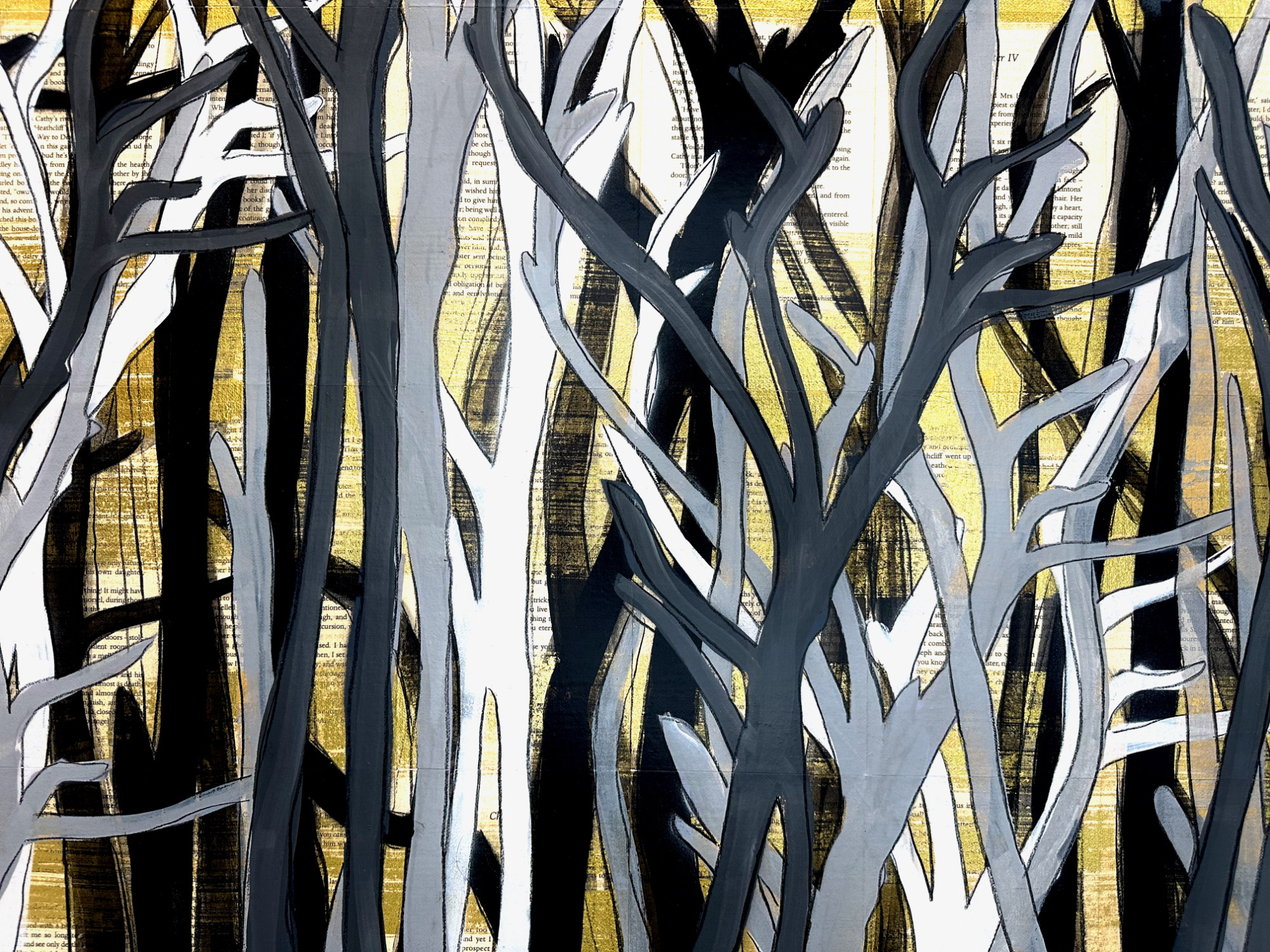 99 Nights In The Forest Debstar Deborah Lang Nude Woman Canvas Wall Art Contemporary Pop Art Style 4